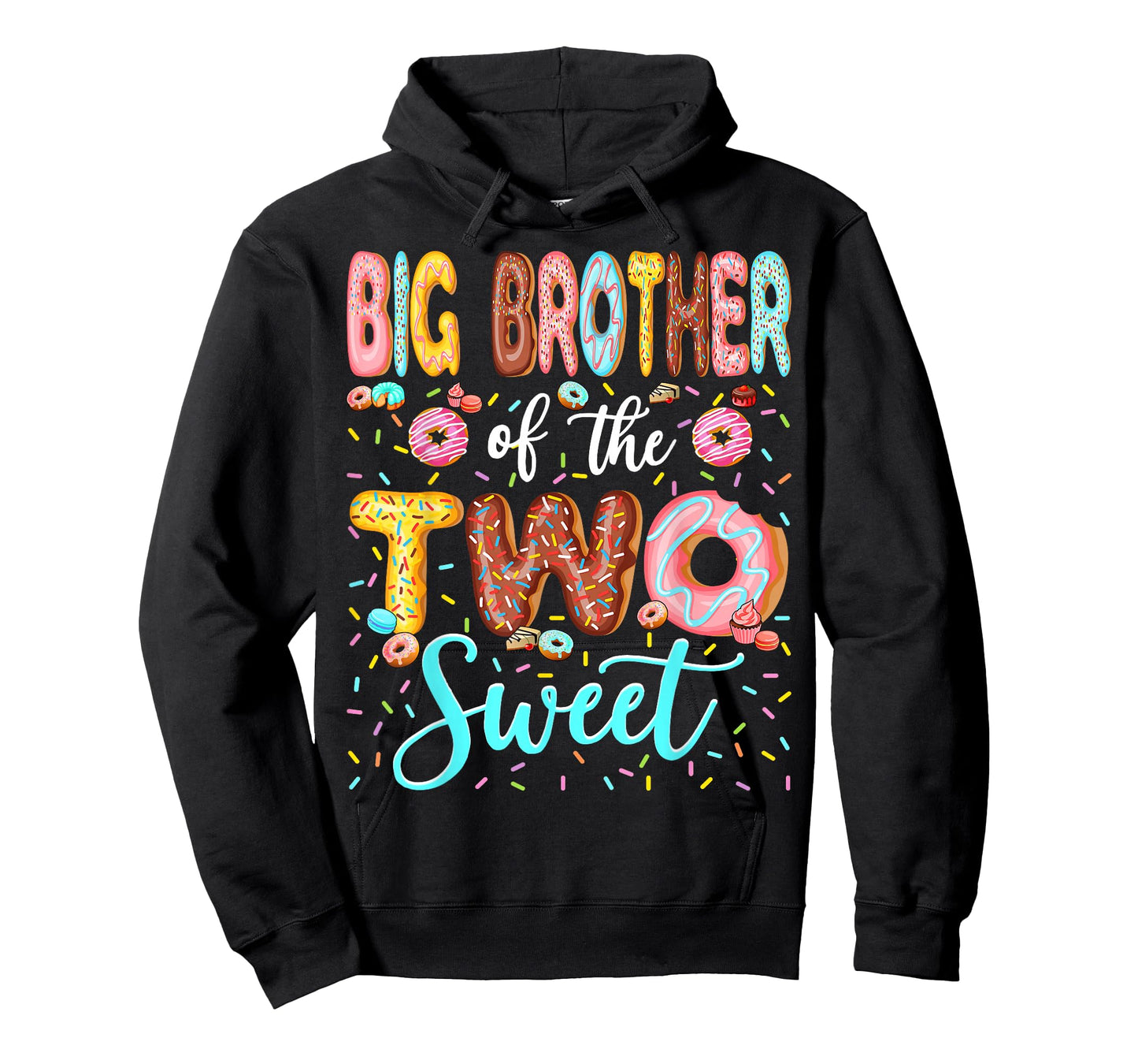 Big Brother of The Two Sweet 2nd Birthday Boy Donut Lover T-Shirt