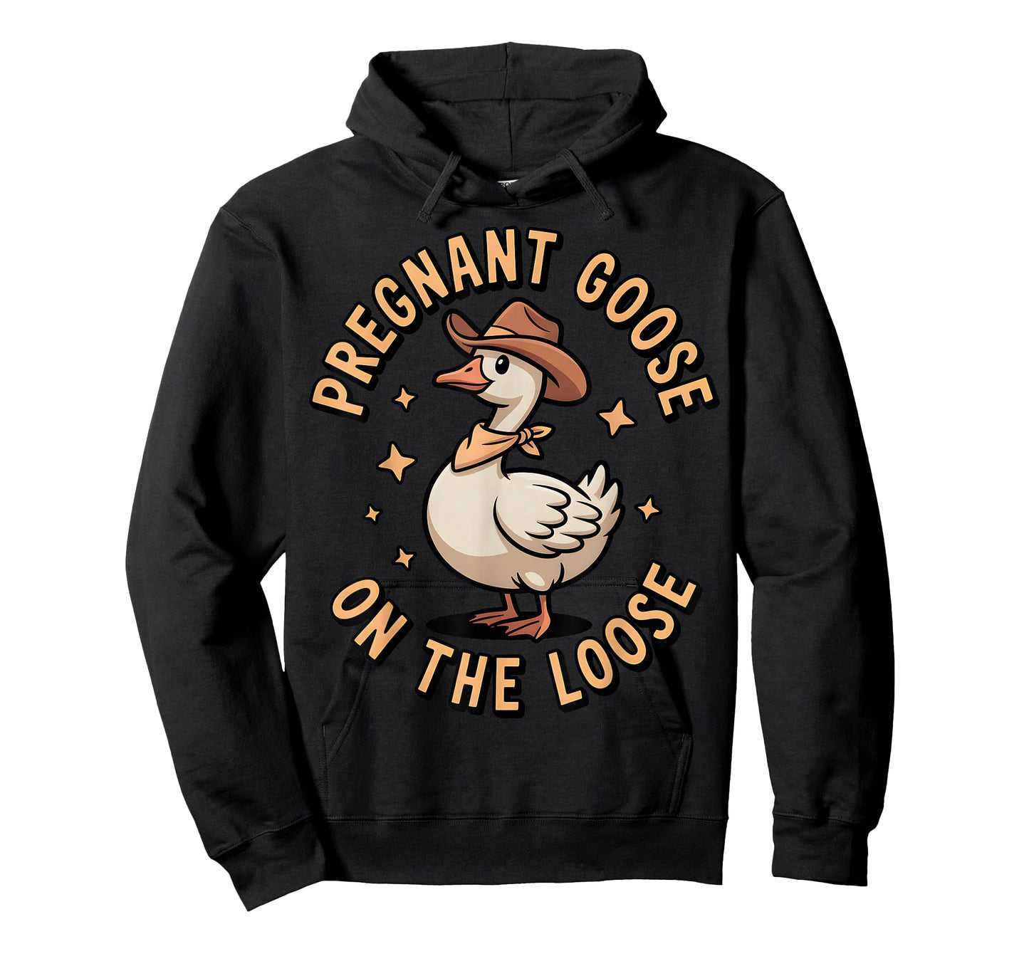 Pregnant Goose On The Loose Funny Expecting Mom T-Shirt