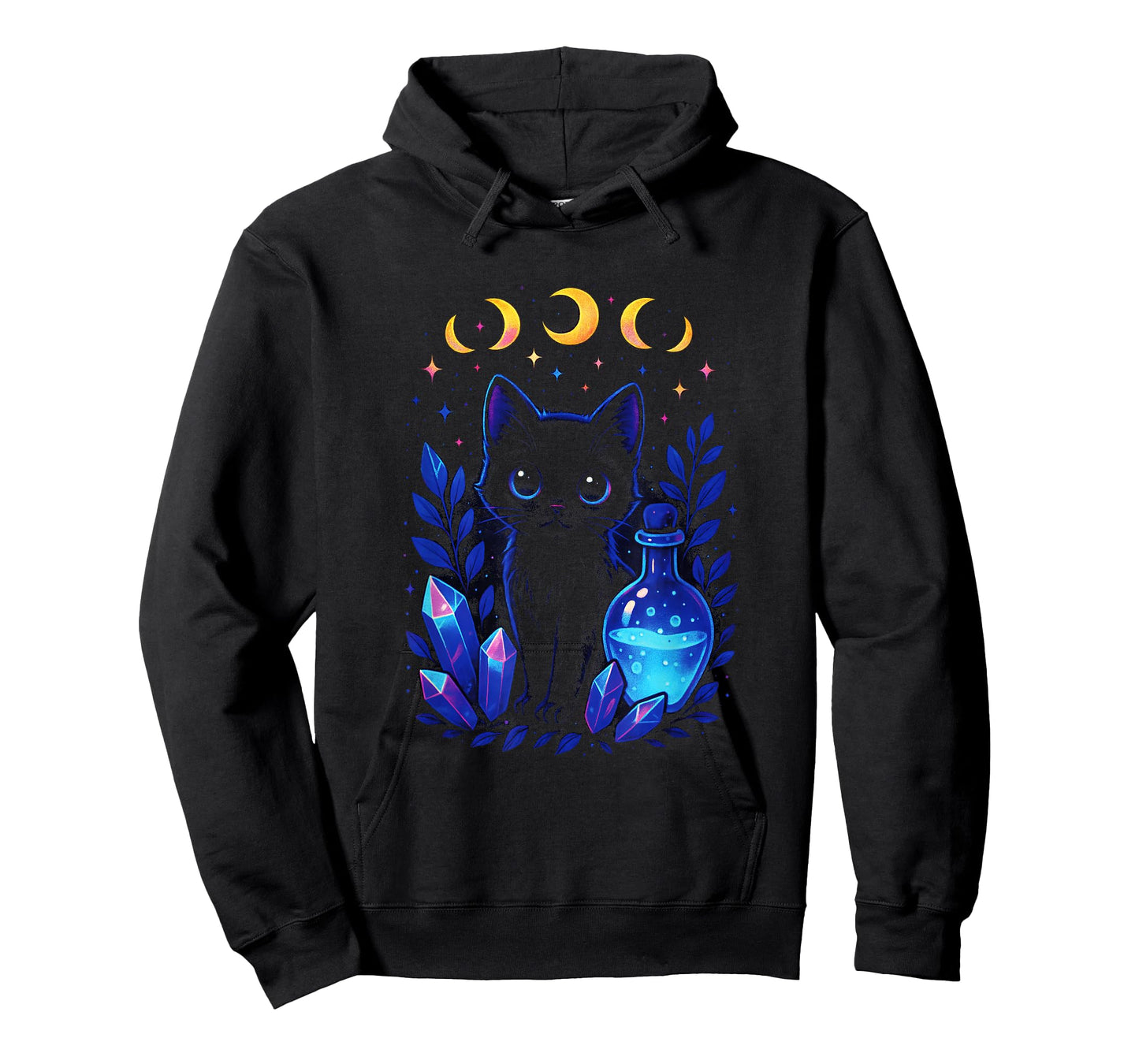 Cat - Witchy Gothic Kawaii Art T-Shirt