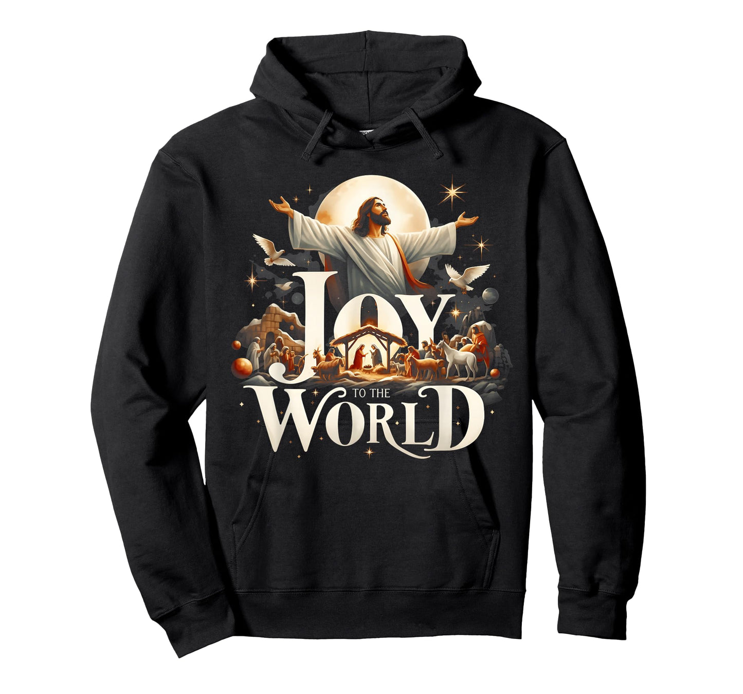 Christmas Nativity Christian Birth of Jesus Joy to The World T-Shirt