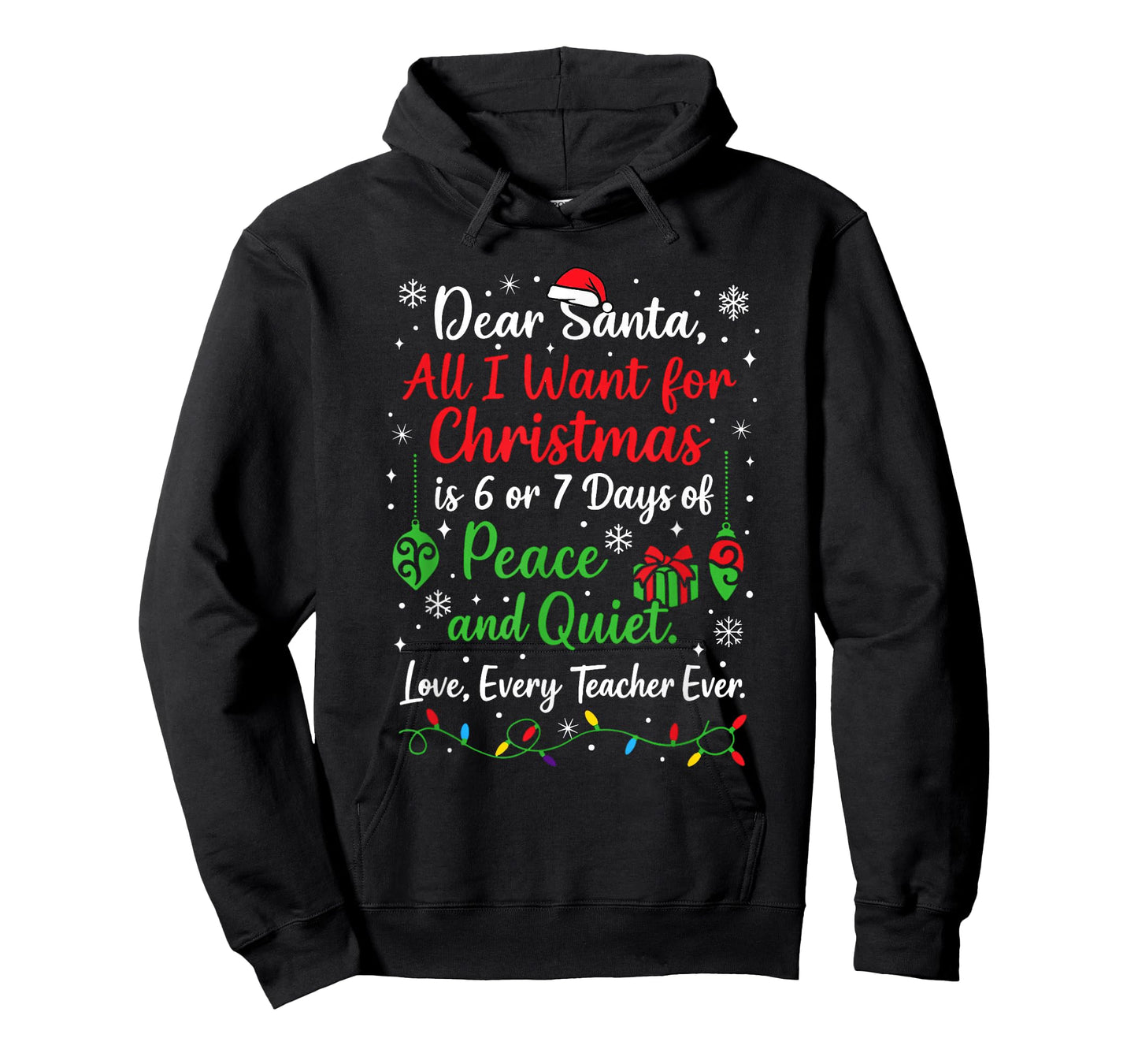 6 7 Funny Teacher Christmas 67 Dear Santa Six Seven T-Shirt