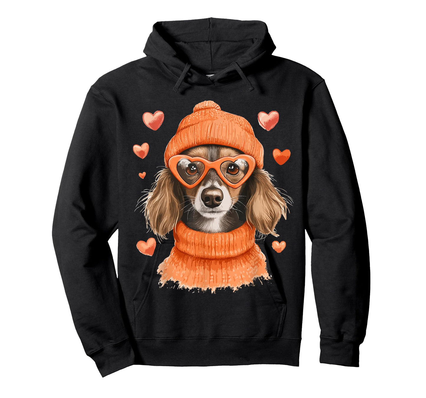 Sausage Dog Heart Doxie Girl Valentine's Day Women Dachshund T-Shirt