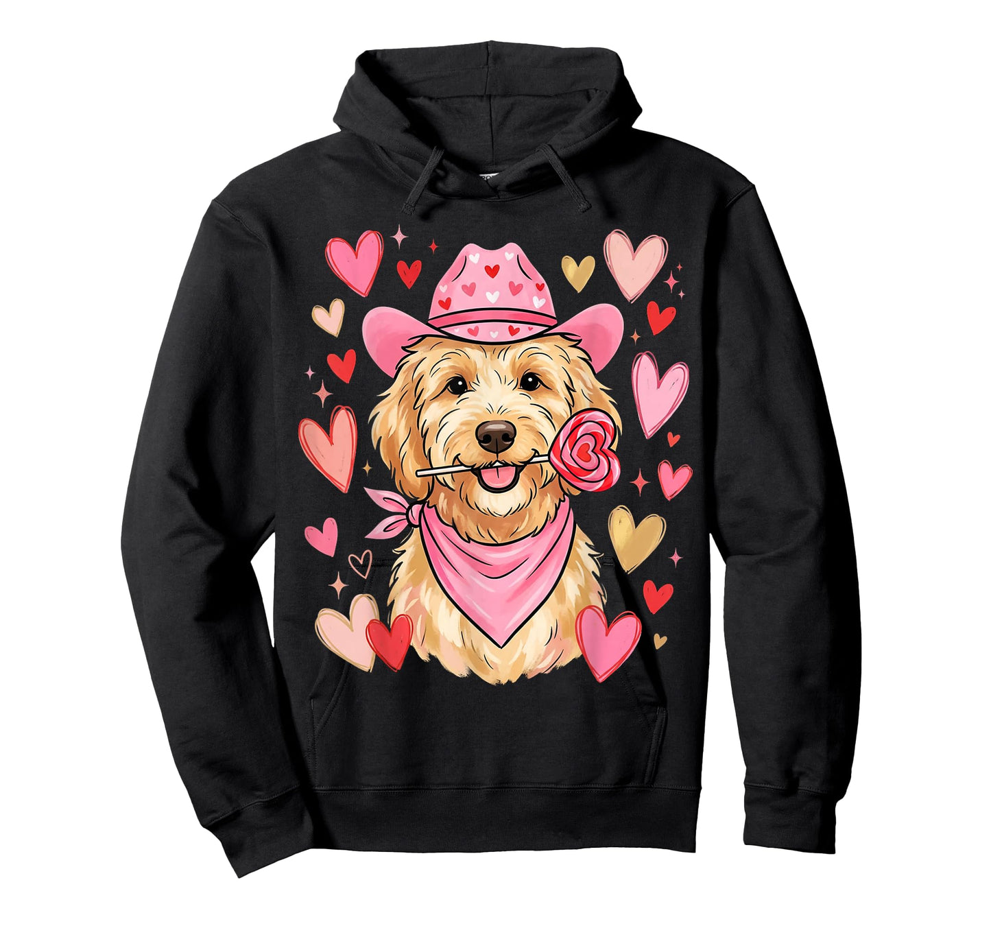 Heart Golden Doodle Love Dog Valentine Goldendoodle T-Shirt