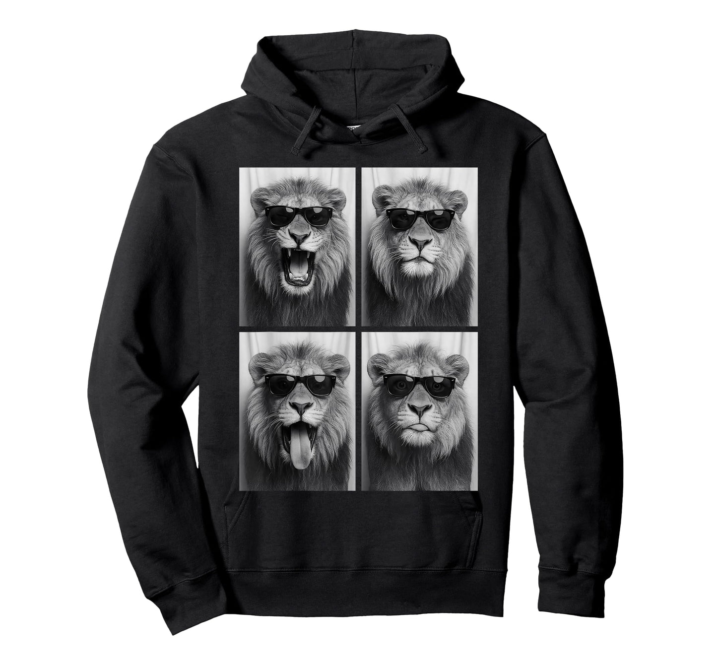 Cool Lion Sunglasses Wild Jungle Animal Lions Selfie Booth T-Shirt