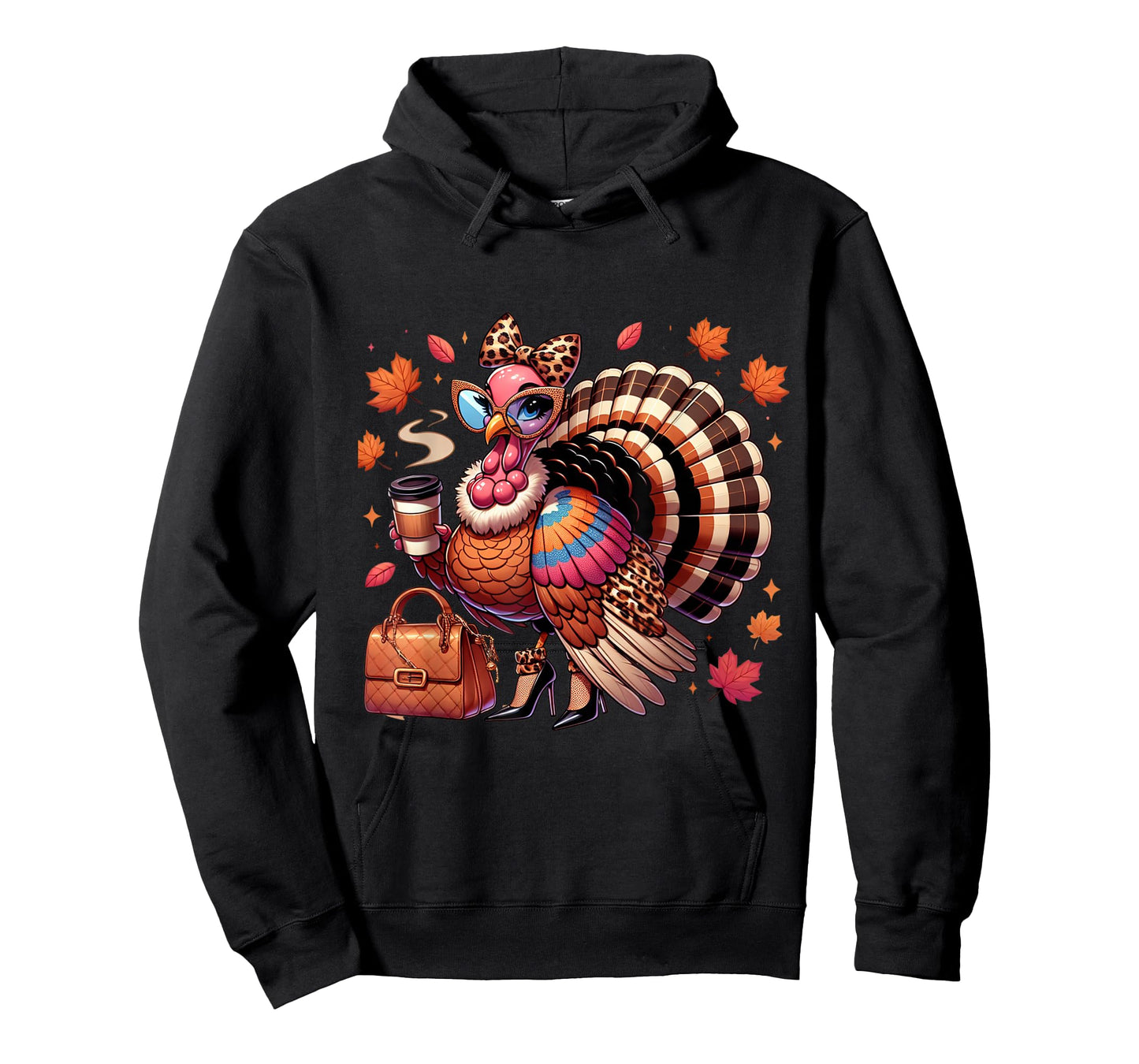 Turkey Coffee Lover,Funny Thanksgiving Fall Outfit Women T-Shirt