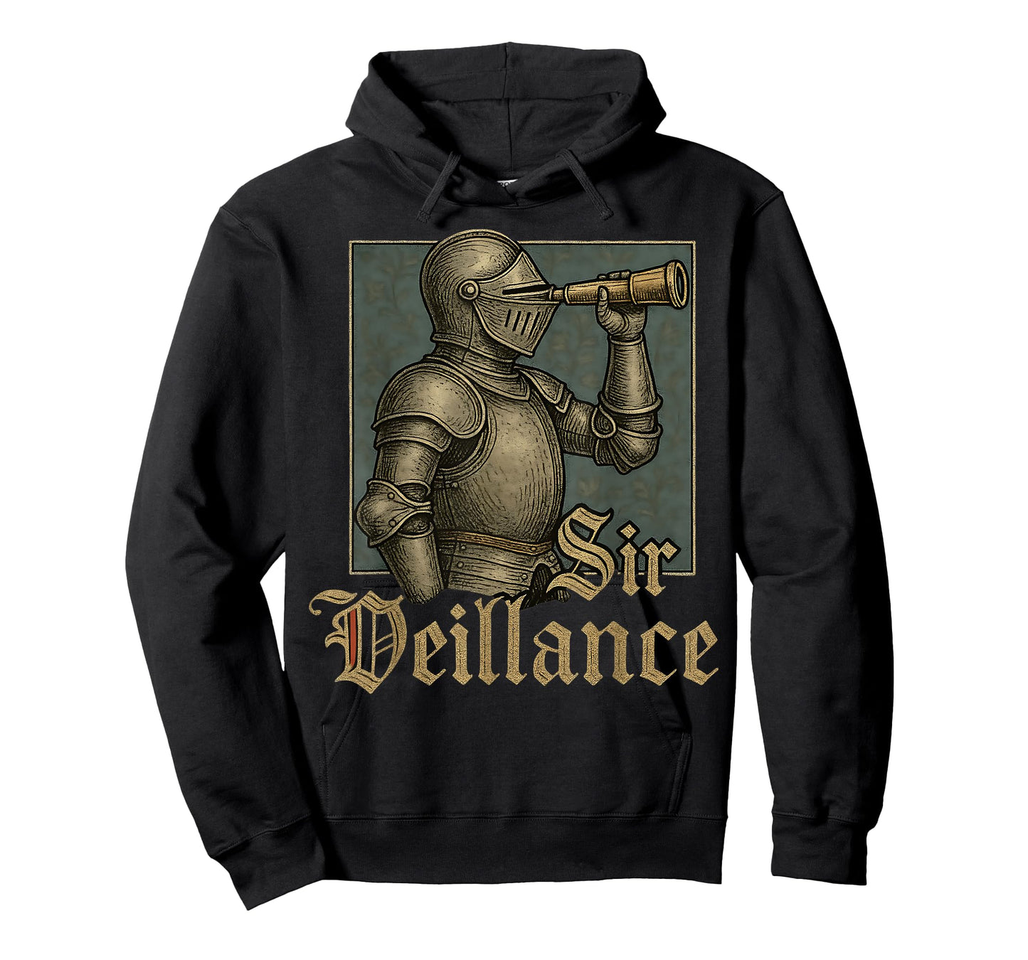 Sir Veillance Medieval Knight Renaissance Meme Funny Graphic T-Shirt
