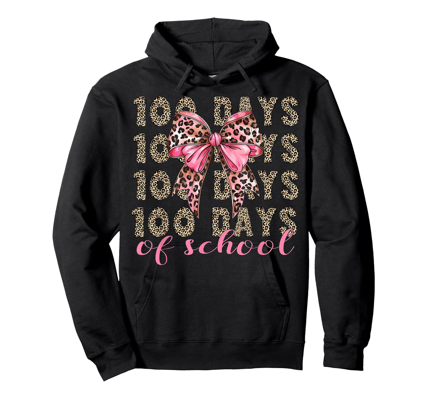 I Survived 100 Days of School 100th Day of School Leopard T-Shirt
