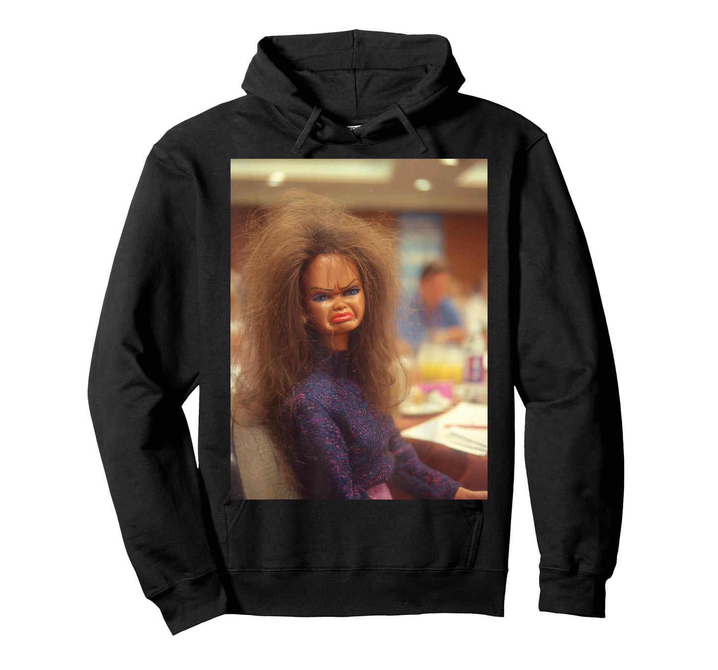 Funny Disgusting Doll face Meme Office Y2K Sarcastic Gift T-Shirt
