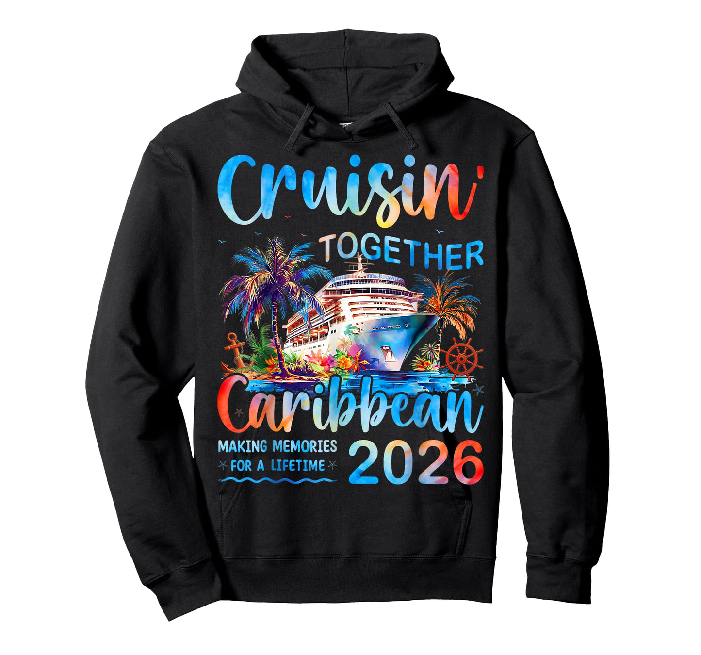 Caribbean Cruise 2026 Family Vacation Cruisin’ Together T-Shirt