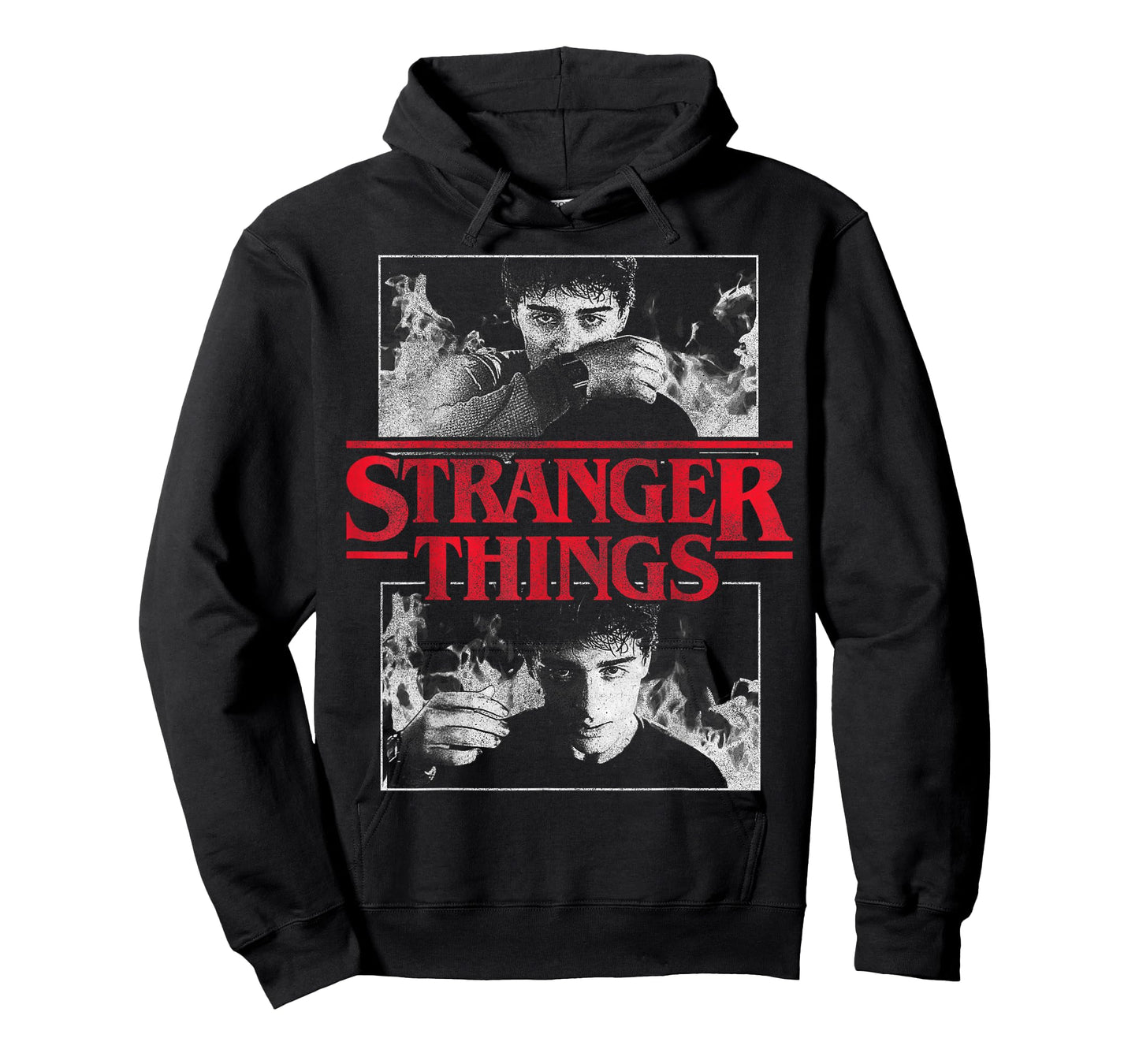 Stranger Things Will Byers Series Scenes in Black and White T-Shirt