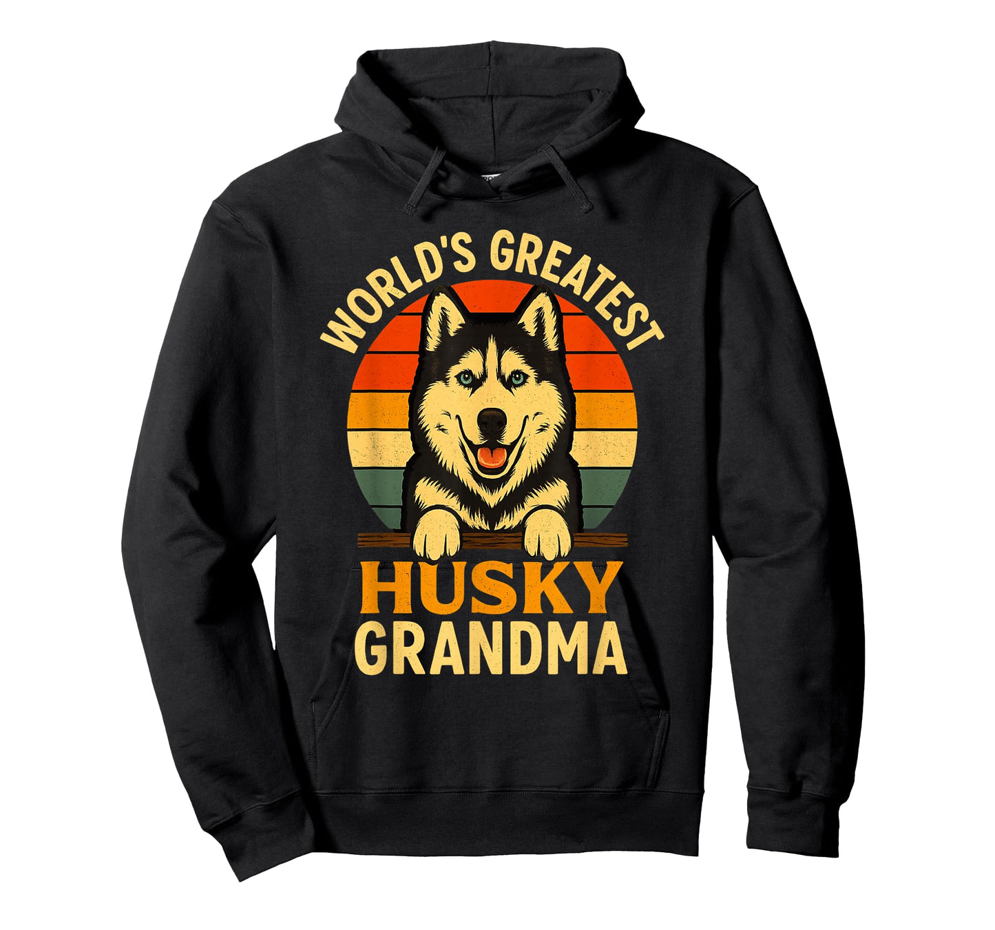 Husky Grandma Vintage Dog Lover World’s Greatest T-Shirt