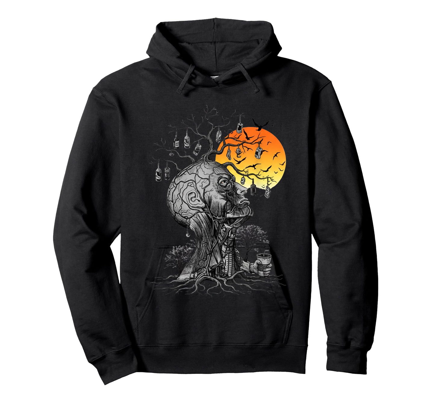 Hangover Human Tree Artwork for Party Lovers T-Shirt