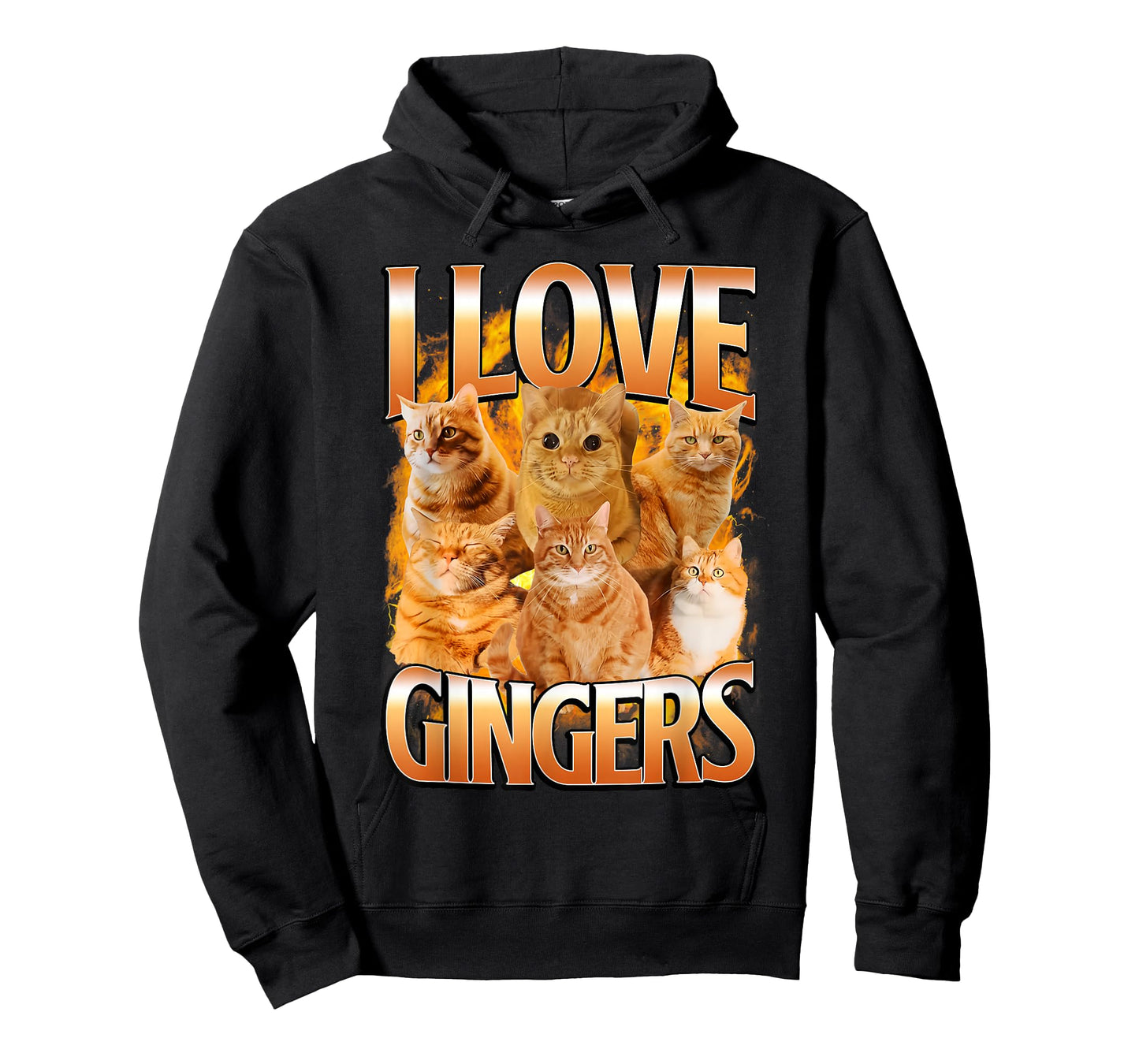 I Love Gingers Funny Cat Meme Cute Kitten Men Women T-Shirt