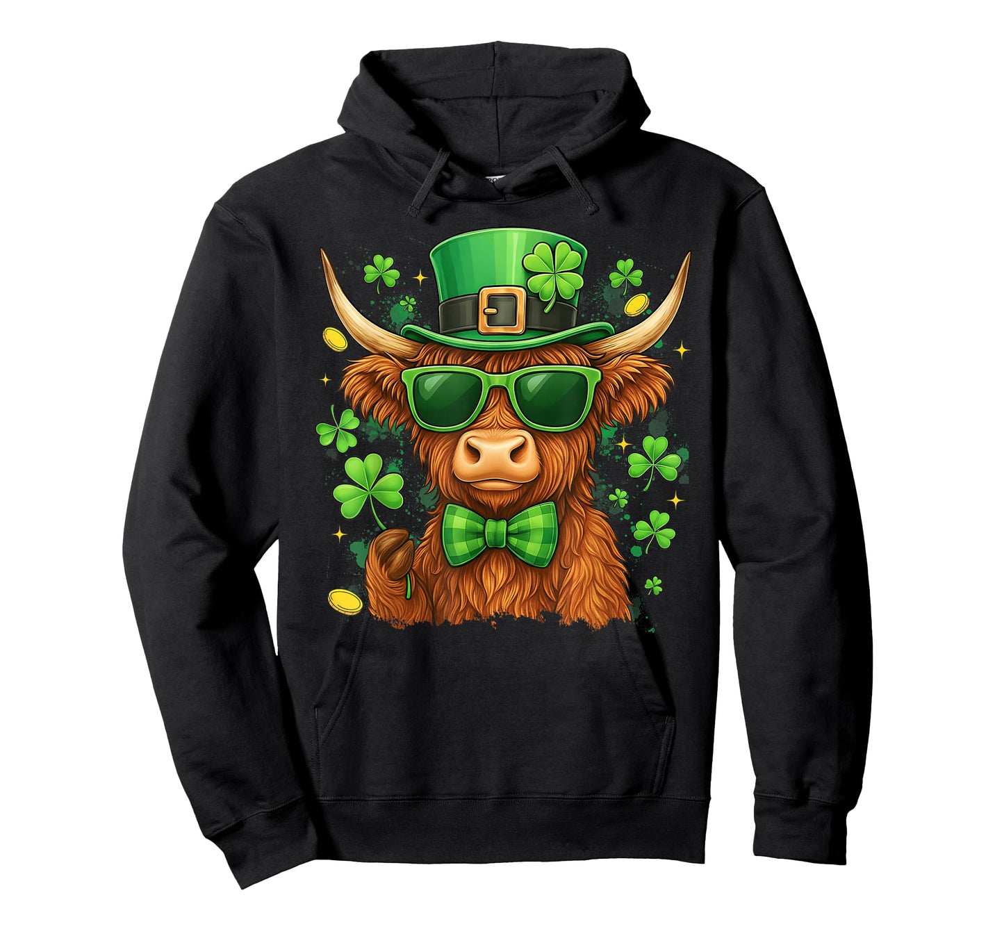 St. Patricks Day Funny Heifer Cow Shamrocks Men Women Kid T-Shirt