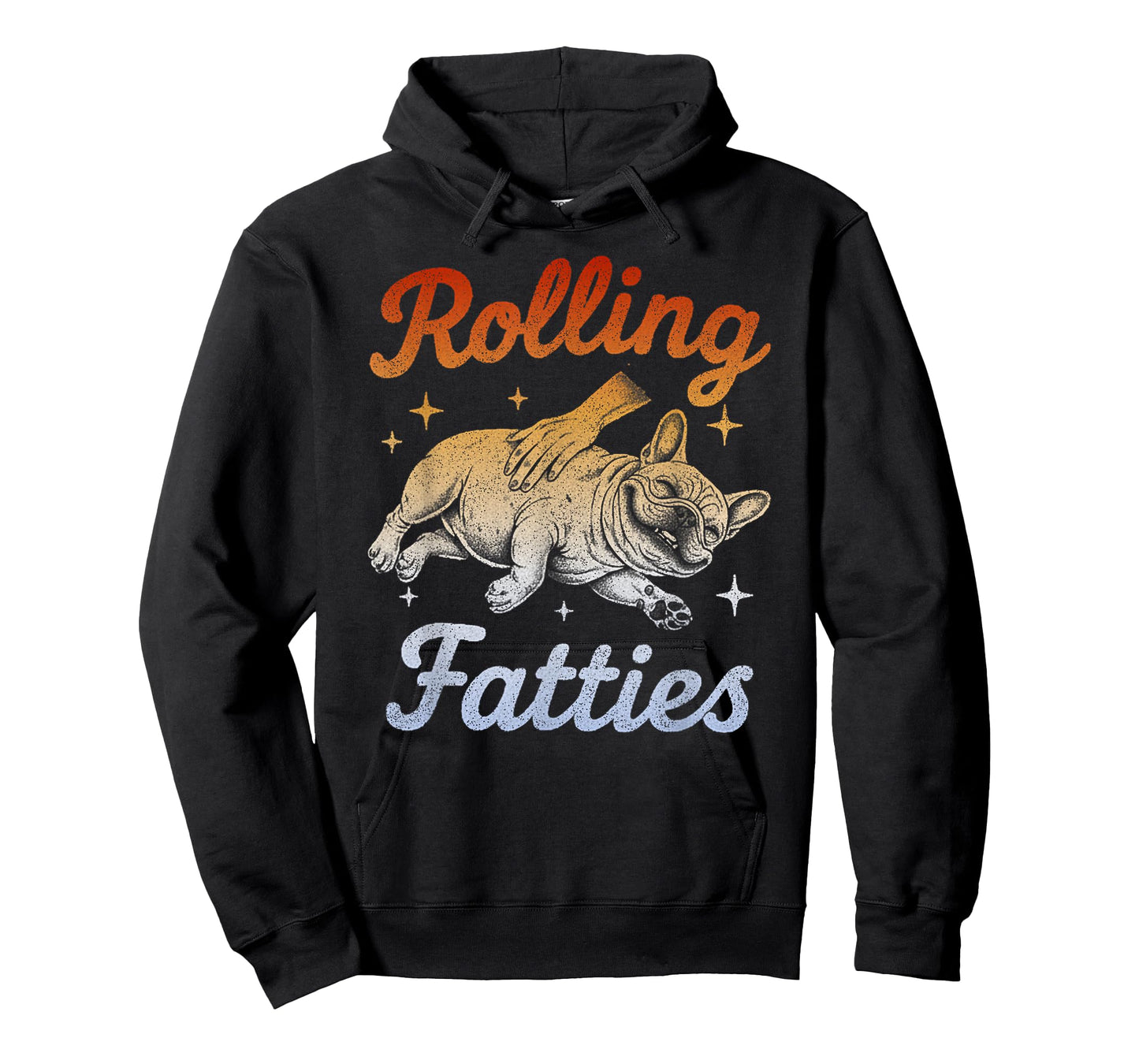 Rolling Fatties French Bulldog Retro Vintage T-Shirt