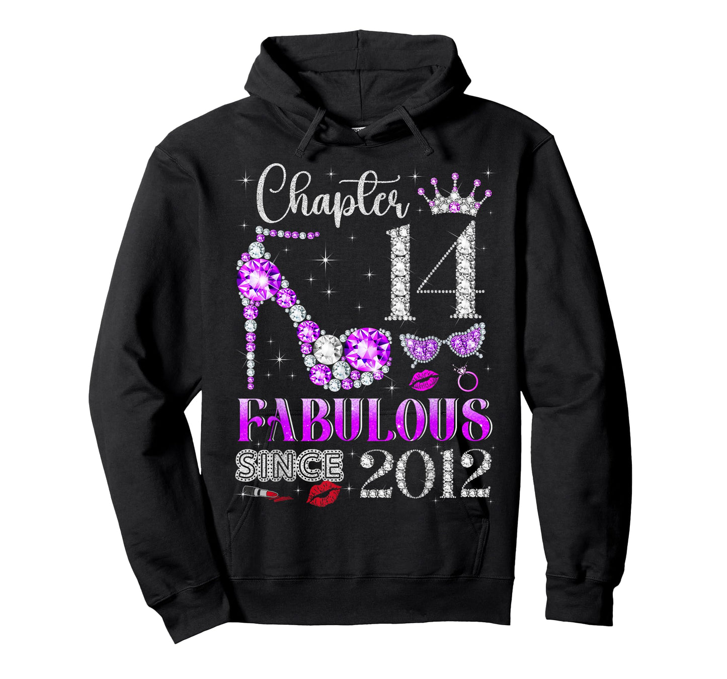 Chapter 14 Fabulous Since 2012 14Th Birthday Ladies Girls T-Shirt