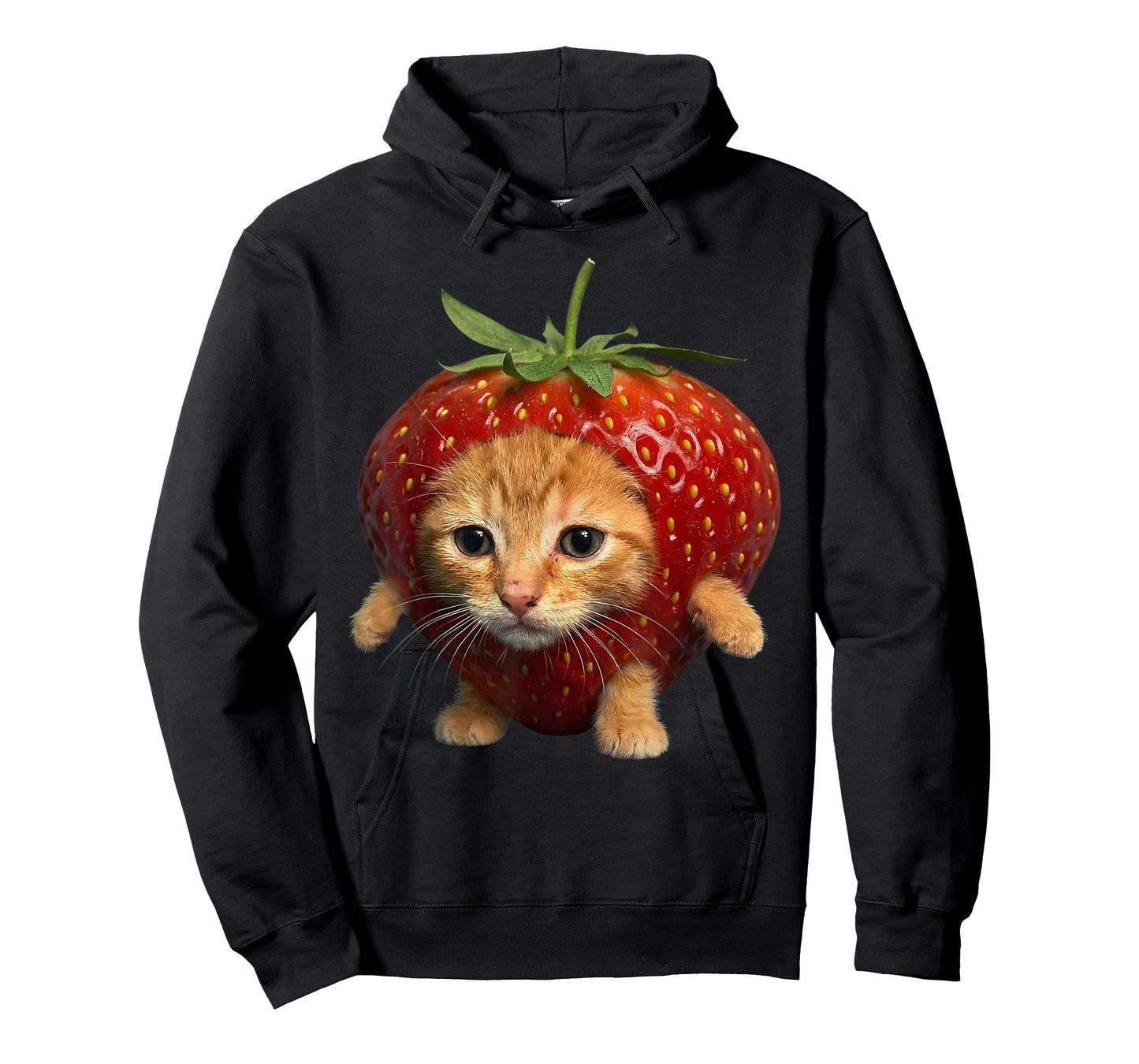 Cute Strawberry Cat Happy strawberrycat Meme Kitty Cat Lover T-Shirt