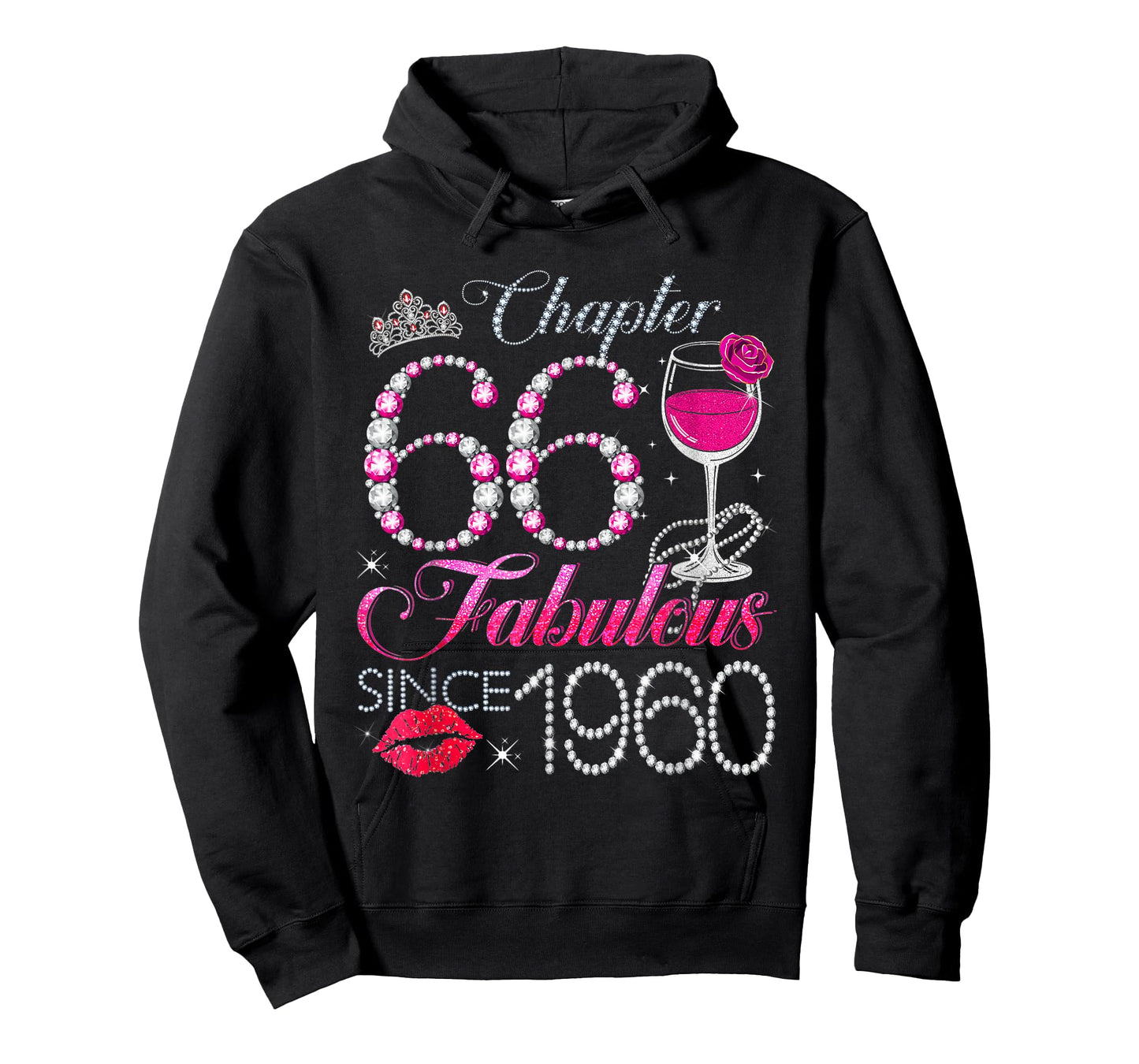 Chapter 66 Fabulous Since 1960 66th Birthday Queen Diamond T-Shirt