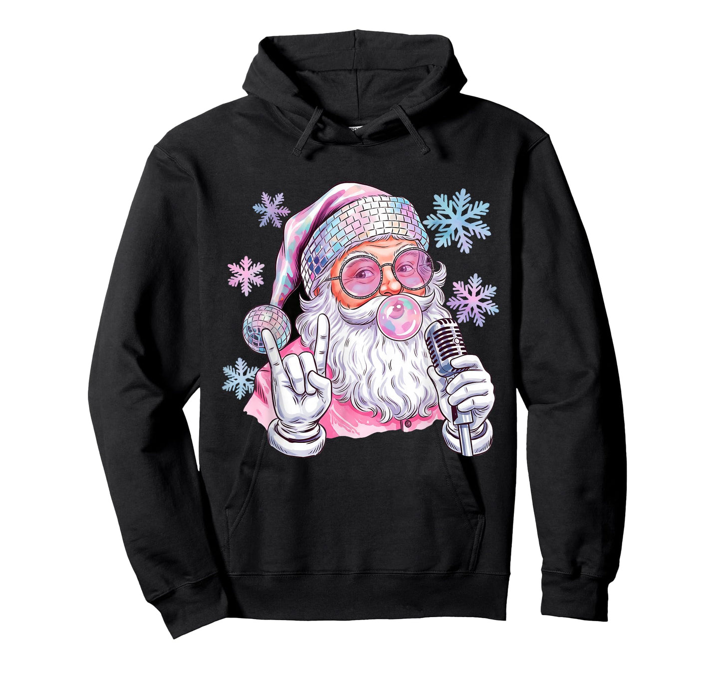 Girls Christmas Santa Bubblegum Christmas T-Shirt