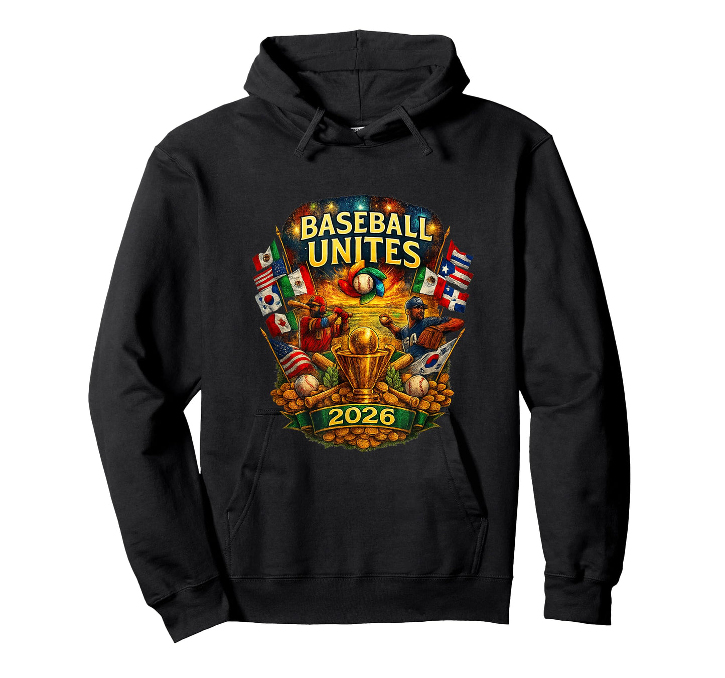 Baseball Unites The World 2026 Global Fan Graphic T-Shirt