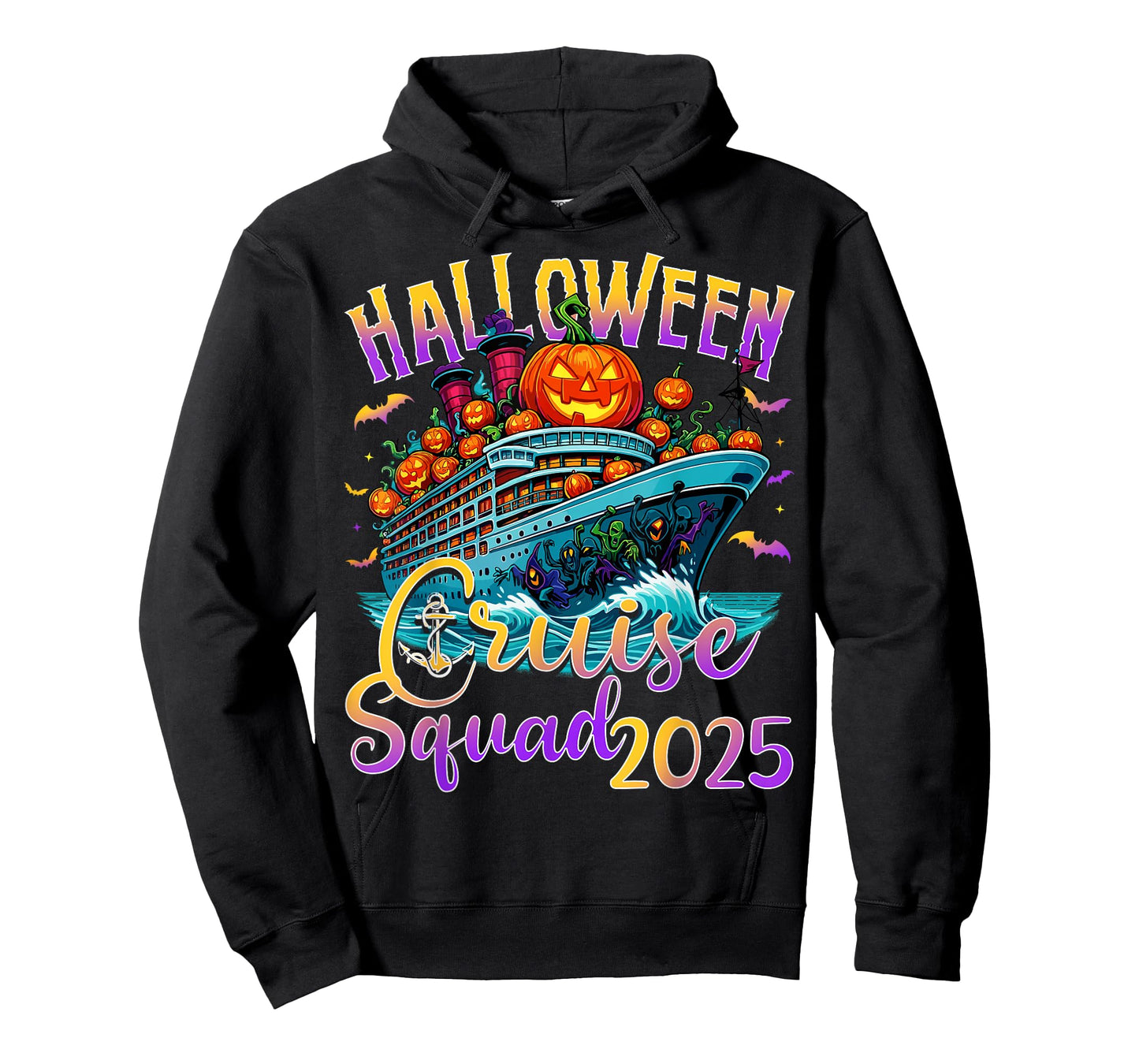Halloween Cruise Squad 2025 Vacation Matching Family Cruise T-Shirt