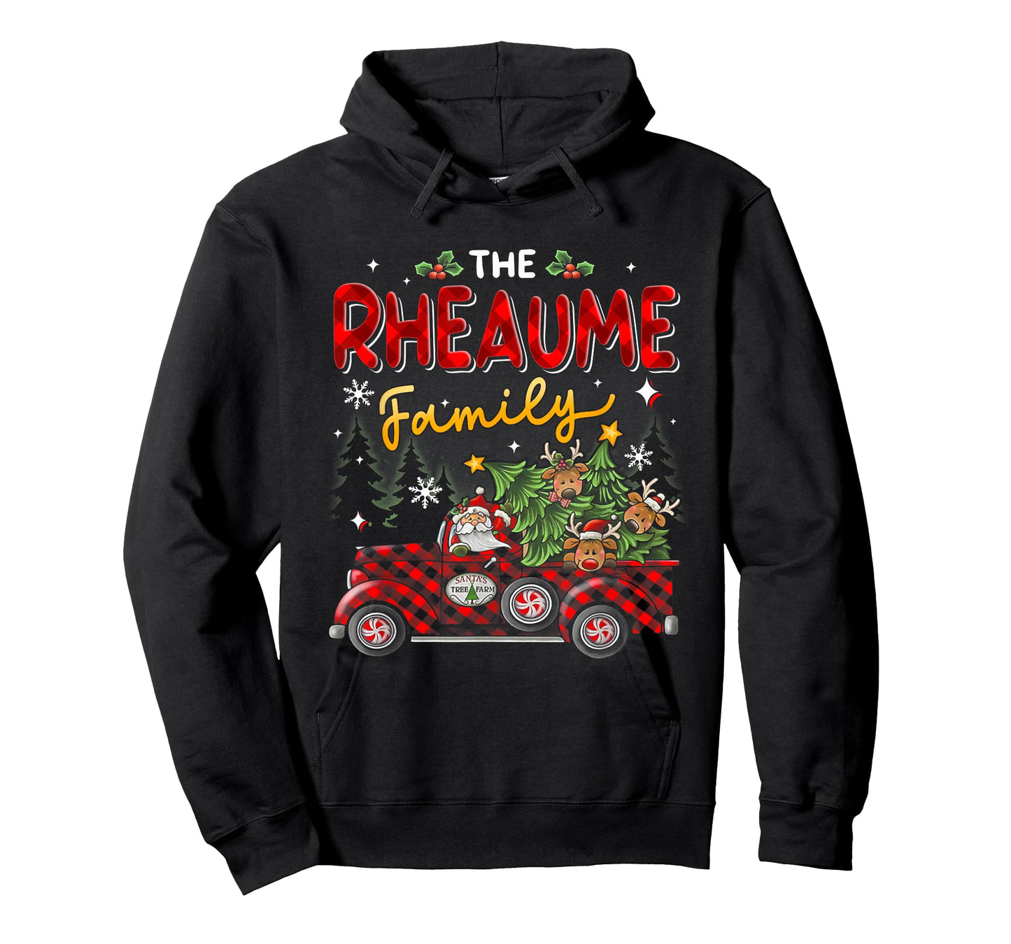 The Rheaume Family Christmas Matching Pajamas Group Gift T-Shirt