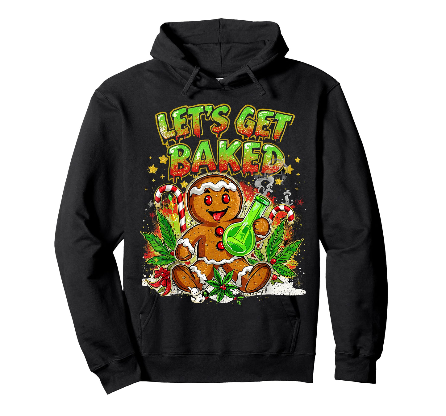 Let’s Get Baked Funny Gingerbread Christmas Design T-Shirt