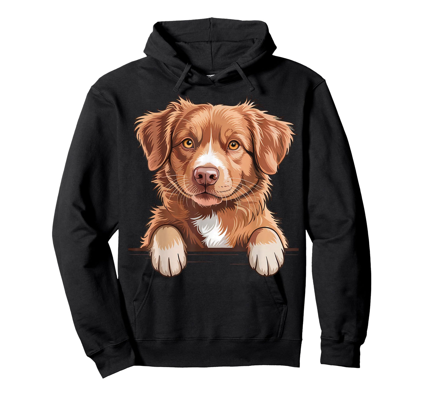 Nova Scotia Duck Tolling Retriever Funny Peeking Toller Dog T-Shirt