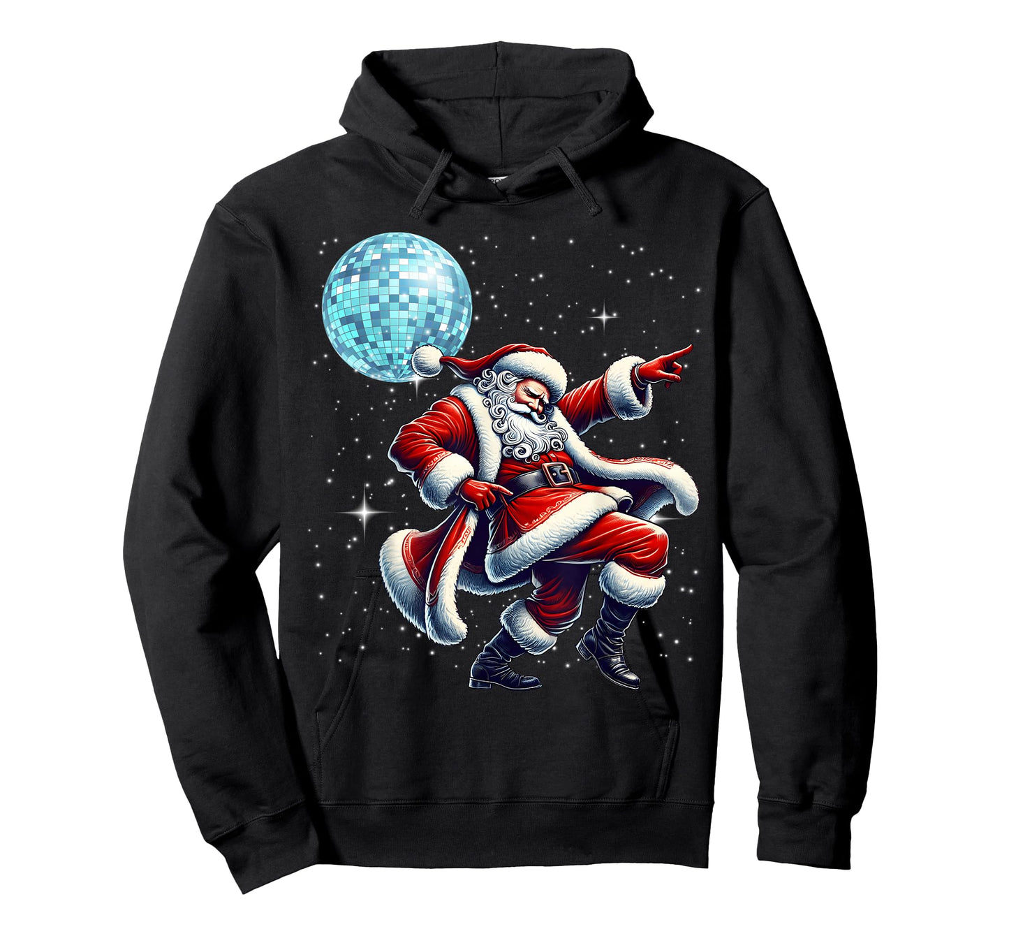Disco Santa Christmas Nightclub Dancing Santa Claus Holiday T-Shirt