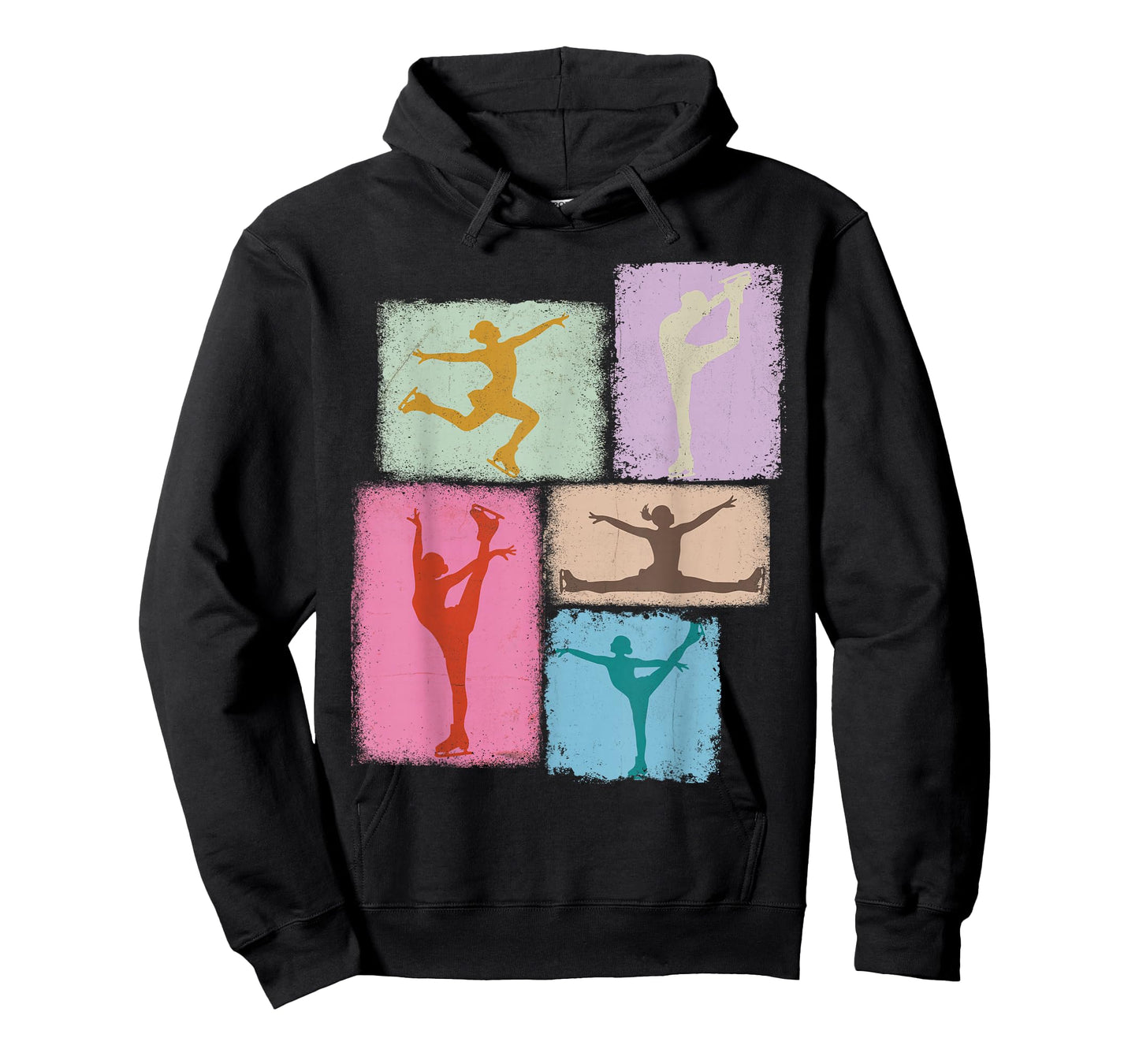 Figure Skating Collage Skater Women Kids Coach Youth Girl T-Shirt