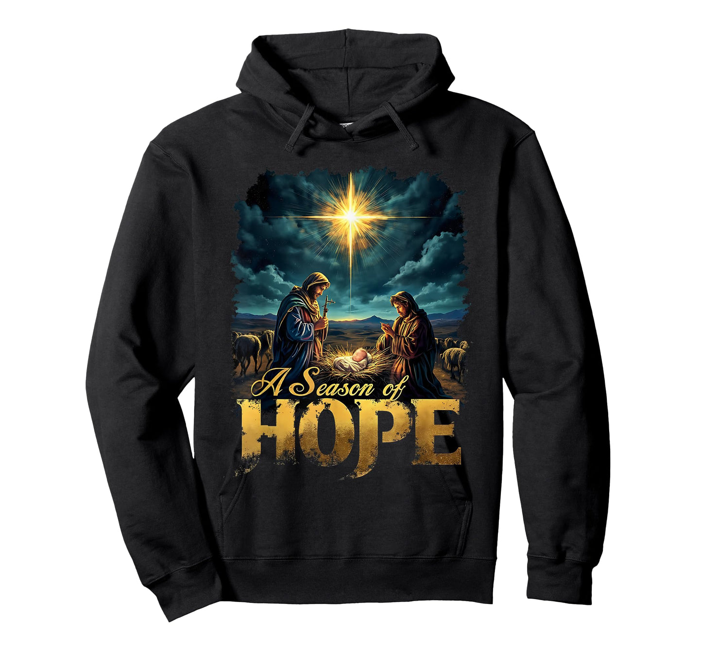 Vintage A Season of Hope Christmas Jesus Faith T-Shirt