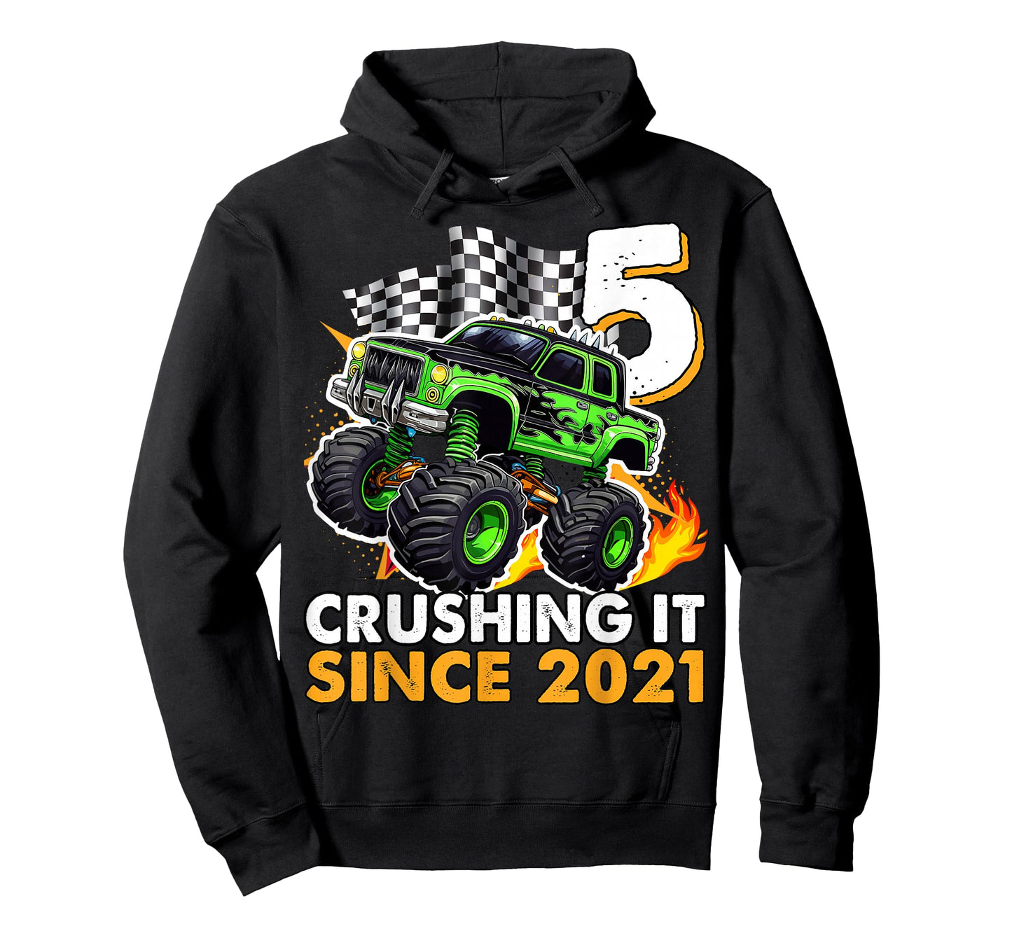 5 Year Old Monster Truck 5th Birthday boy T-Shirt