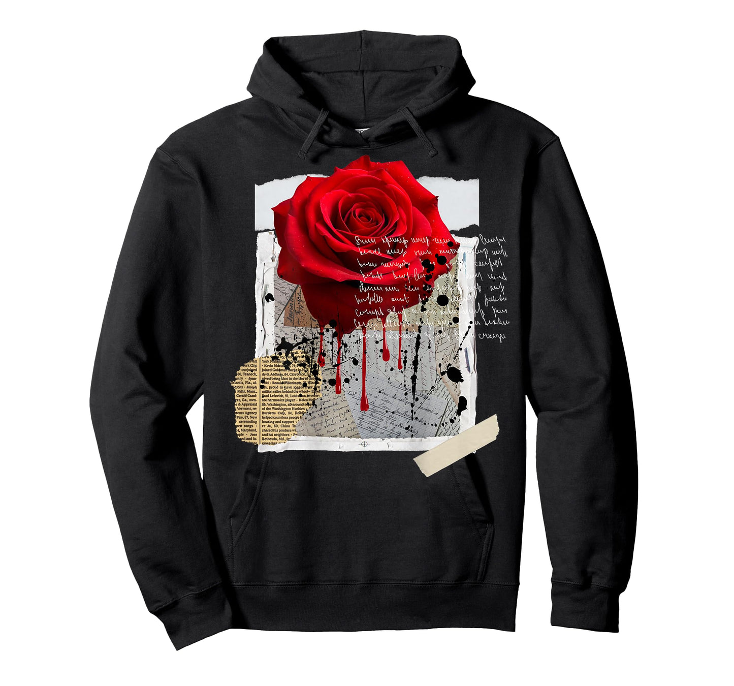Streetwear Graphic Dark Floral Urban Aesthetic, Mens Fashion T-Shirt