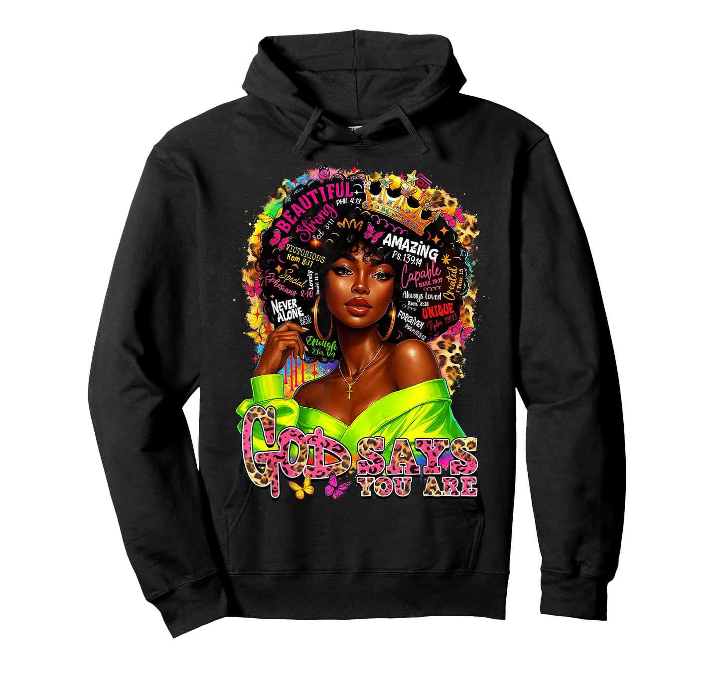 Black History God Says You are Afro Melanin Queen Women Girl T-Shirt