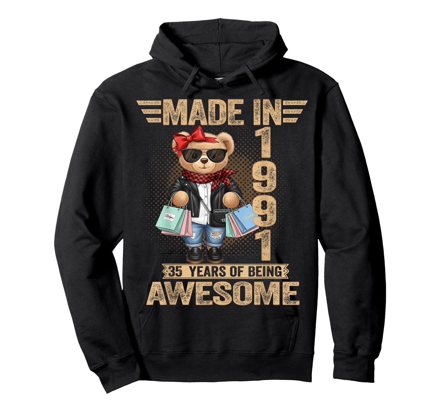 35 Year Old Made in 1991 Teddy Bear 35th Birthday Women Men T-Shirt