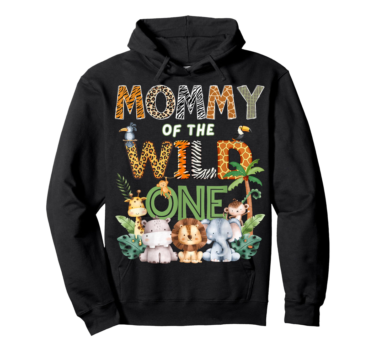 Mommy of The Wild One Safari 1St Birthday Kids T-Shirt