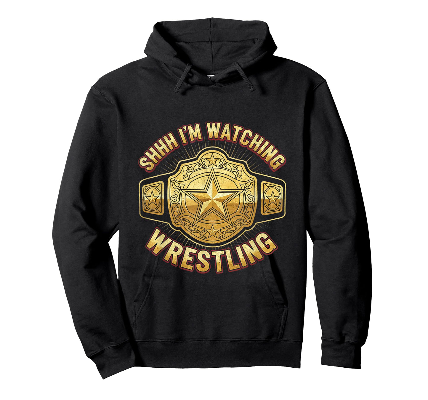 Shhh I'm Watching Wrestling Fans Lover Funny Wrestling T-Shirt
