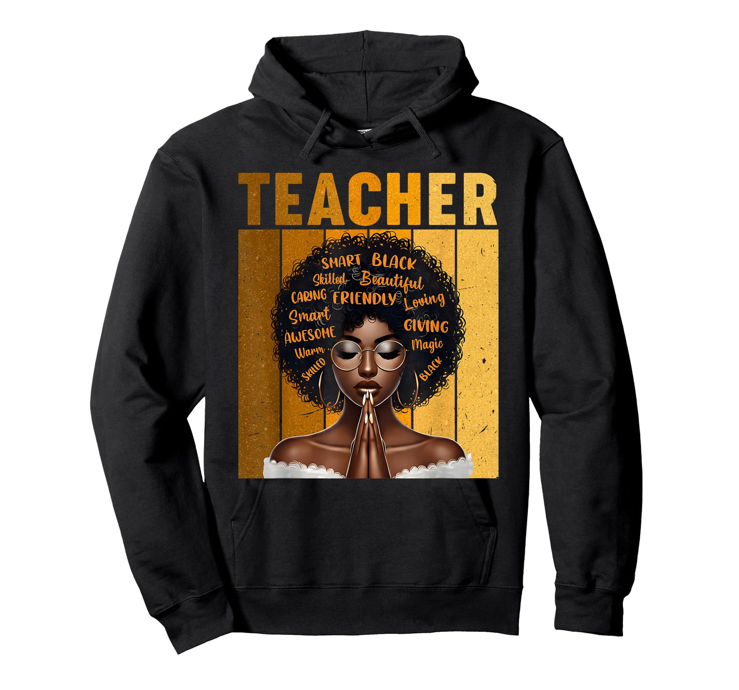 Black Teacher Magic Black History Month Afro Hair Melanin T-Shirt