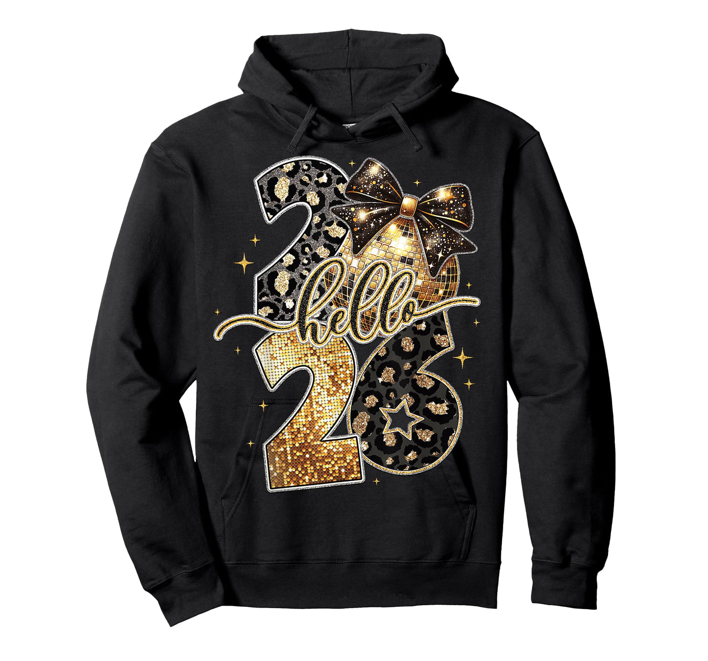 Hello 2026 Happy New Year Disco Ball NYE Countdown Party T-Shirt