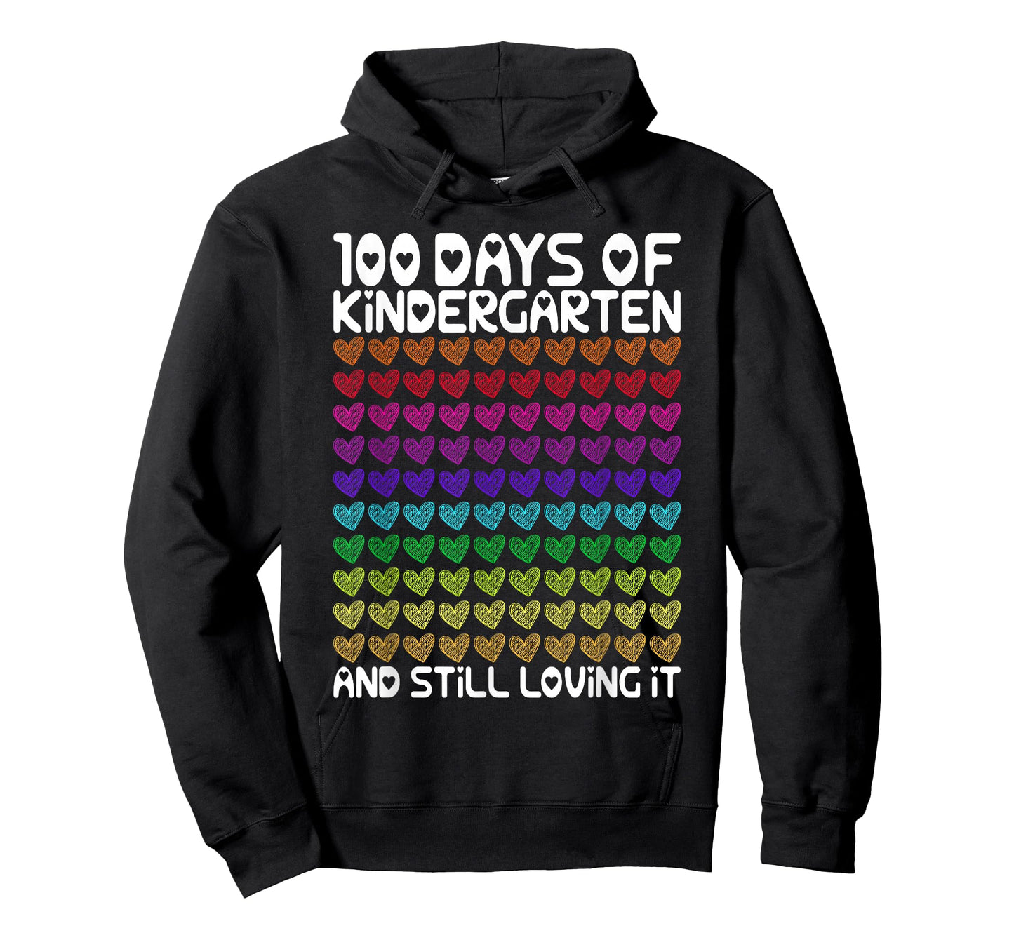 100 Days of Kindergarten and Still Loving It Hearts 100th T-Shirt