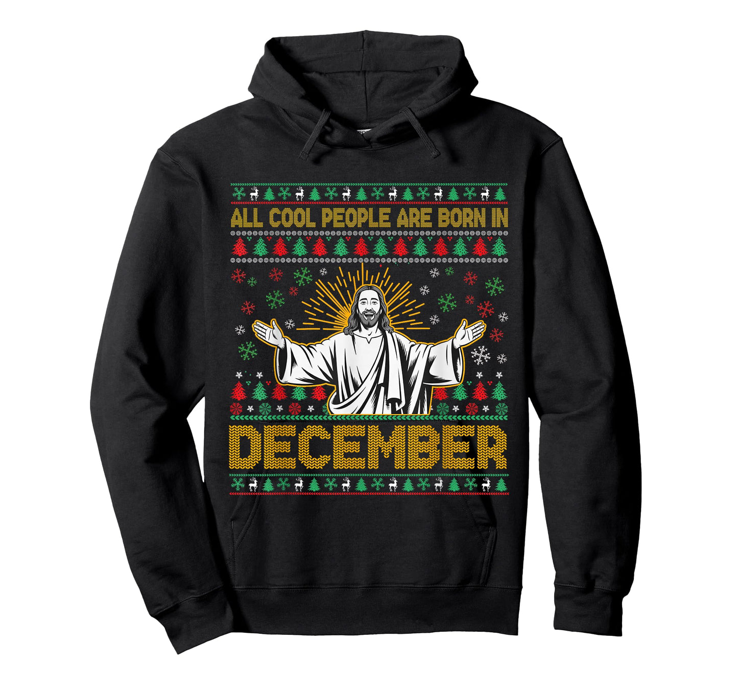 Cool People are Born in December Christian Jesus Christmas T-Shirt