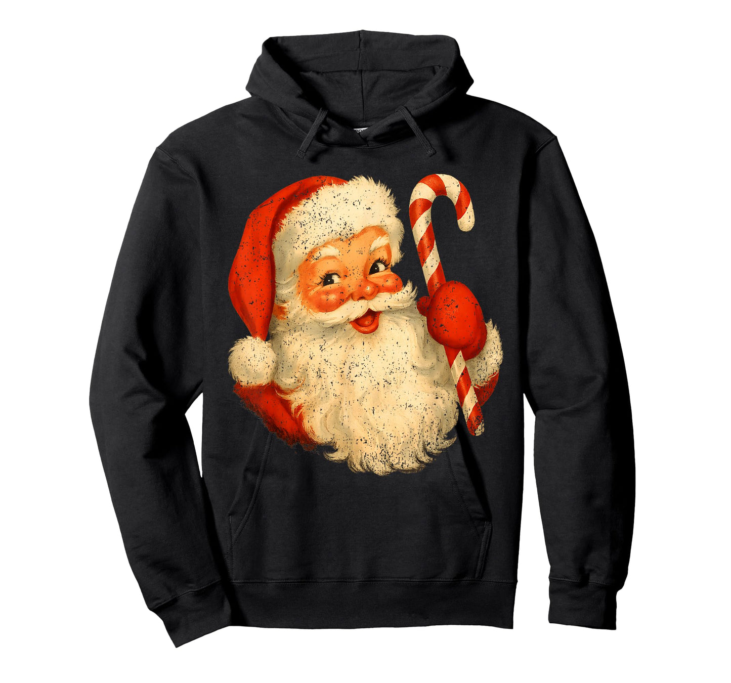 Retro Vintage Christmas Santa Claus Face Funny Old Xmas T-Shirt