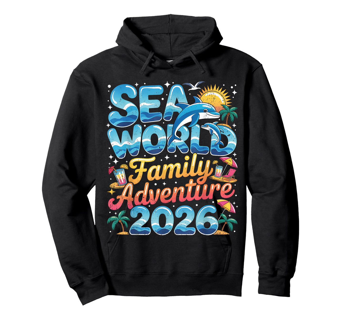 Sea World Family Adventure 2026 Tropical Vacation Trip T-Shirt