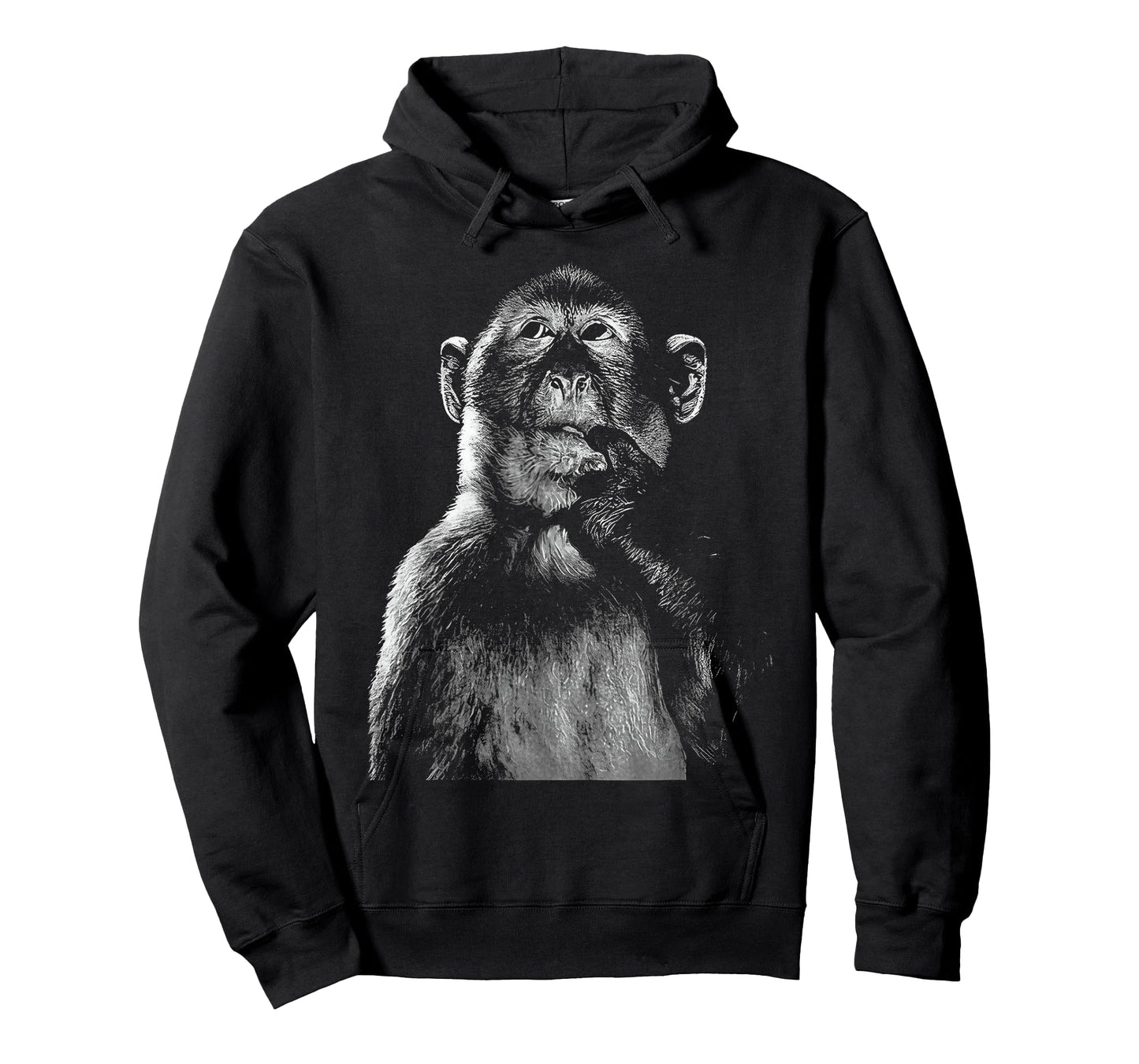 Funny Thinking Monkey Meme Humor Brainrot T-Shirt