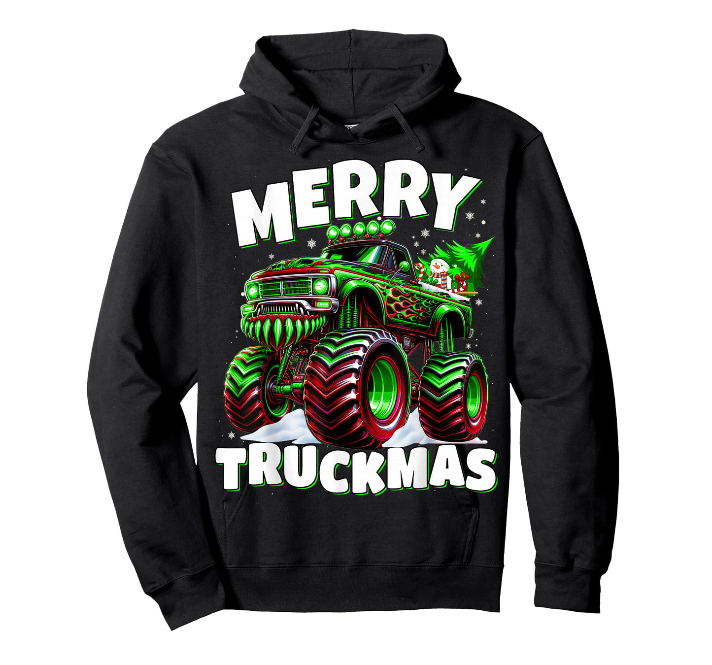 Merry Truckmas Truck Kids & Boys Christmas T-Shirt