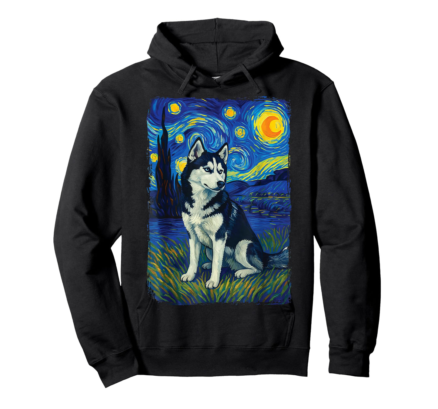 Husky Starry Night T-Shirt