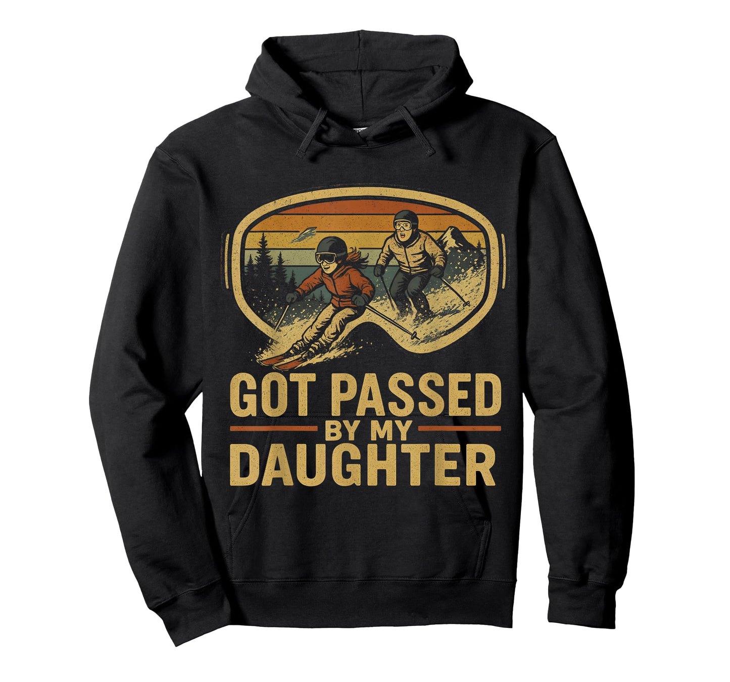 Got Passed by My Daughter Funny Ski Goggles Mountain T-Shirt