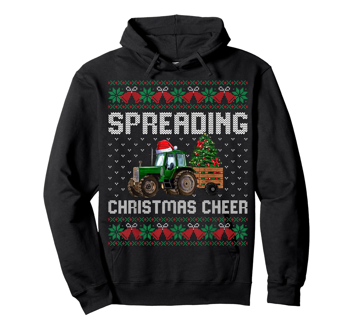 Spreading Christmas Cheer Farm Tractor Ugly Xmas Sweater T-Shirt
