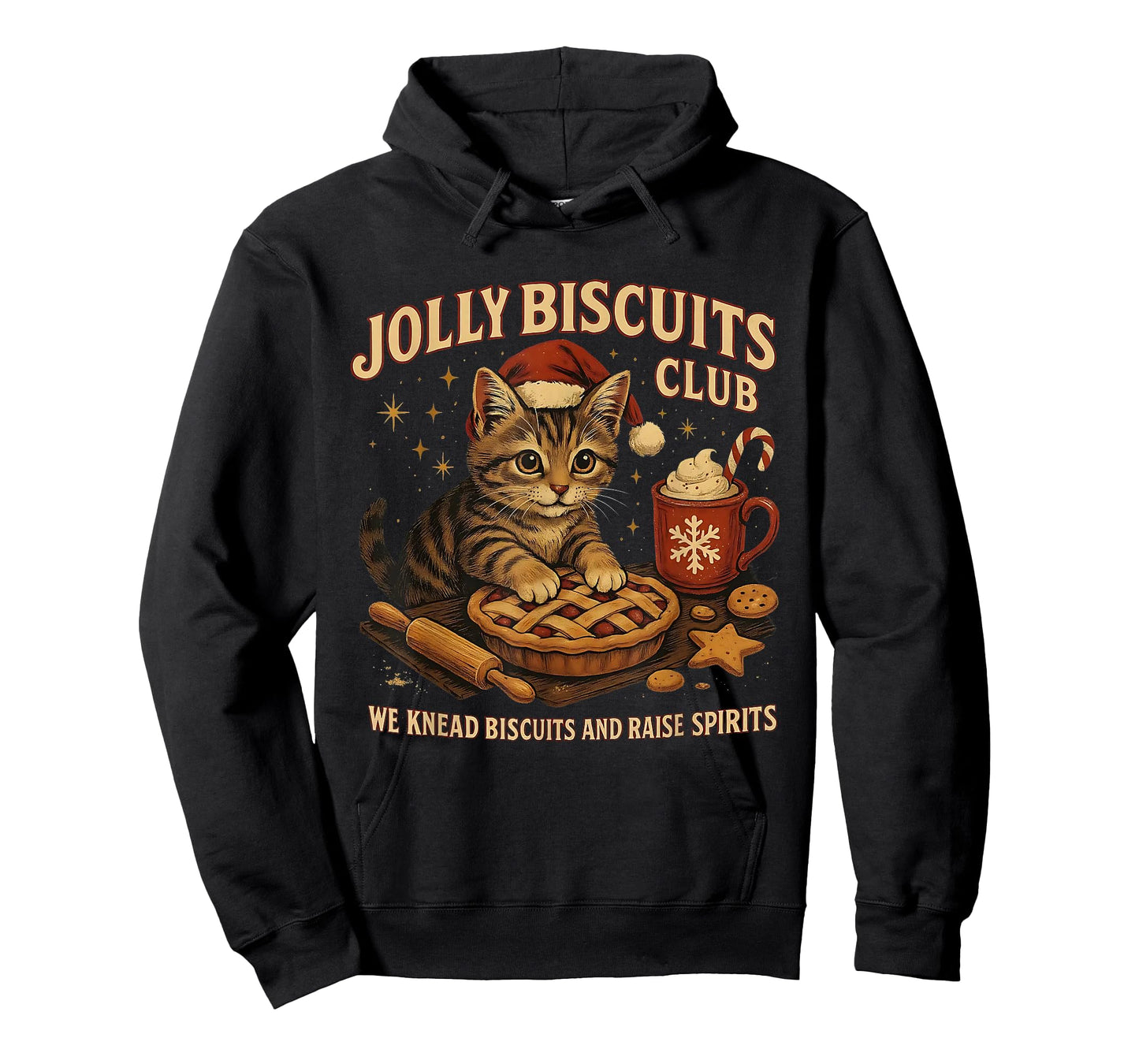 Jolly Biscuits Club We Knead Cat Xmas T-Shirt