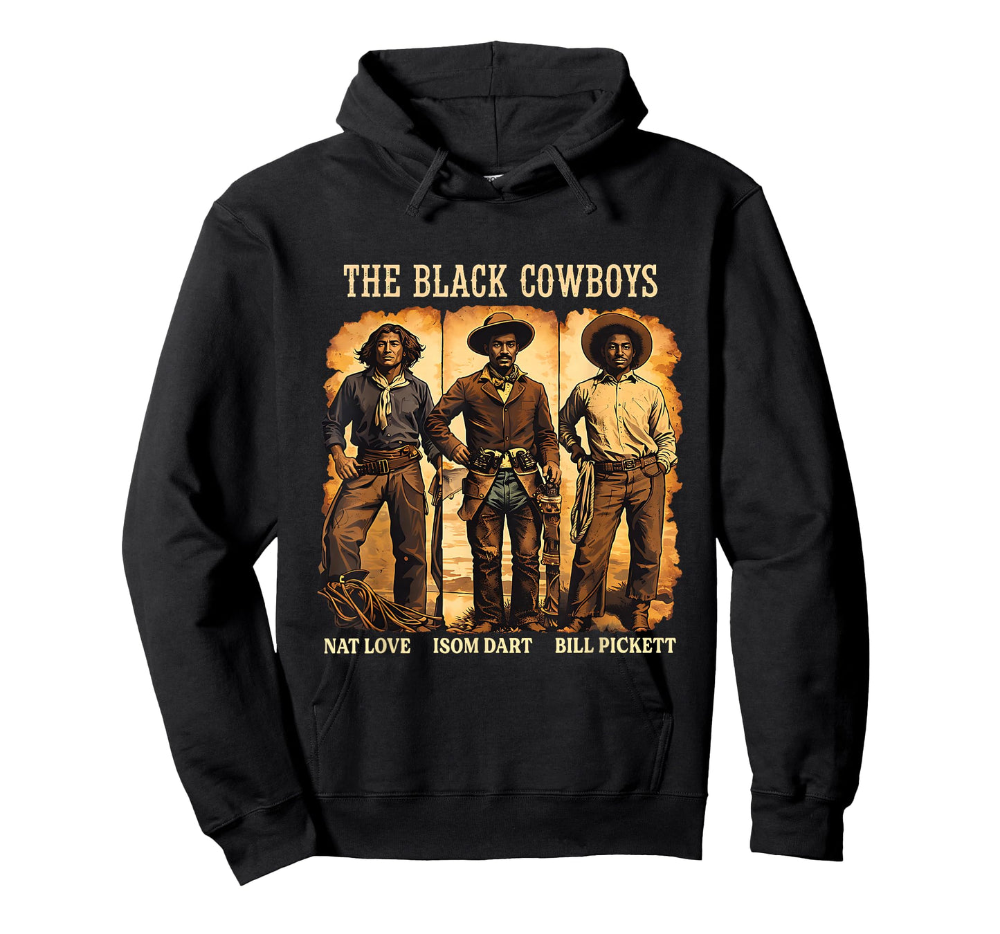 Black History Western Cowboys Tribute Art T-Shirt